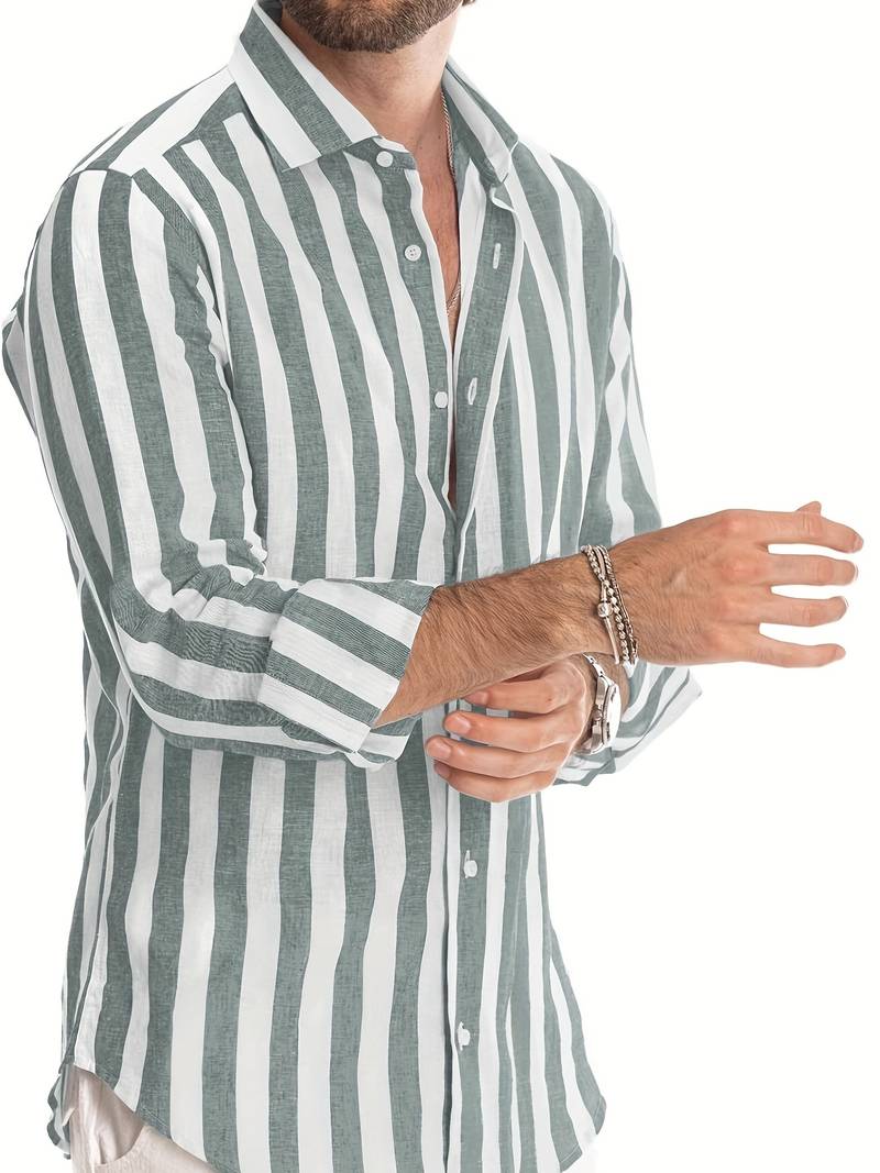 Gerard® | Striped Long-Sleeved Summer Shirt - Image 2