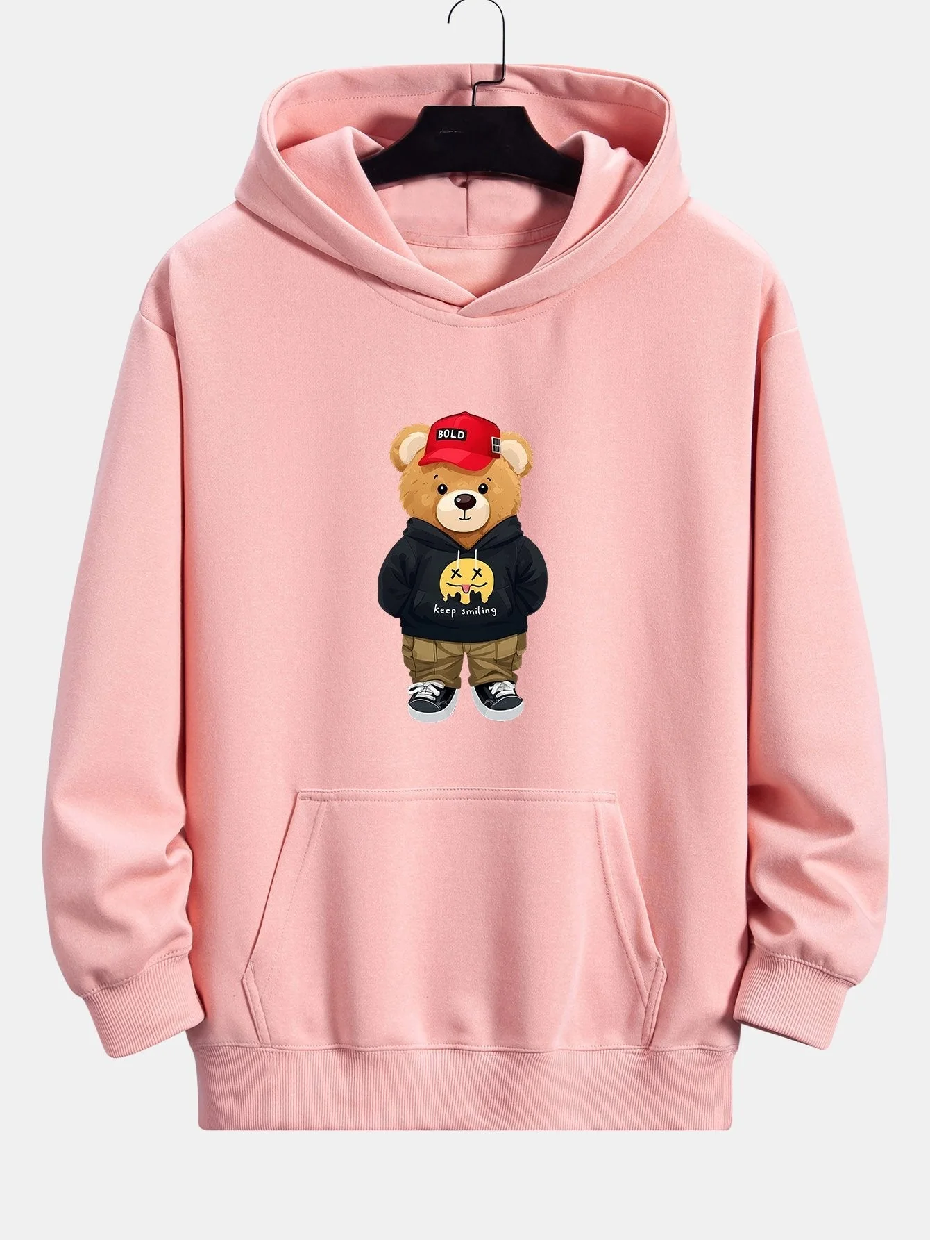 Gideon | Hip Hop Bear Print Relax Fit Hoodie - Image 5