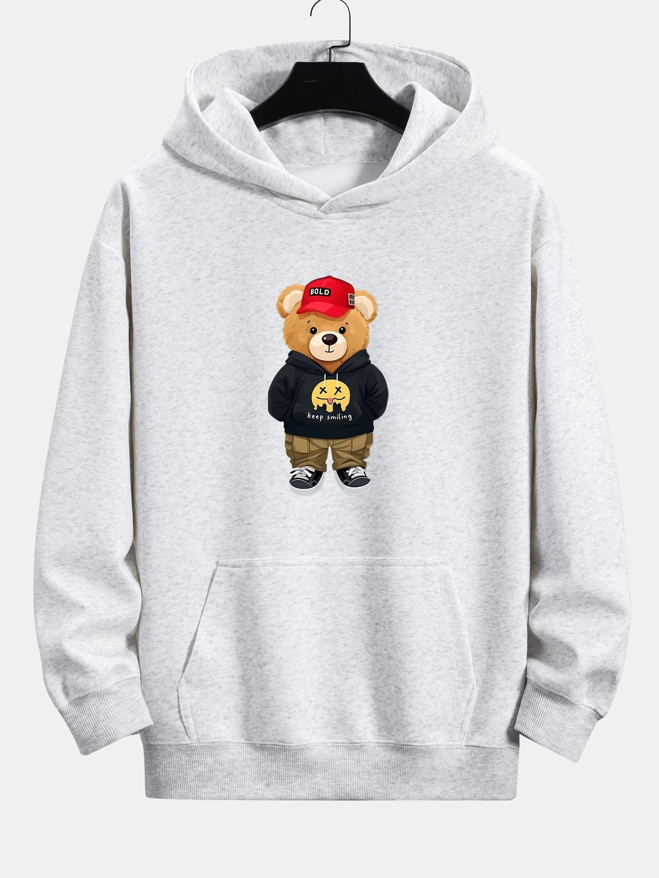 Gideon | Hip Hop Bear Print Relax Fit Hoodie - Image 6