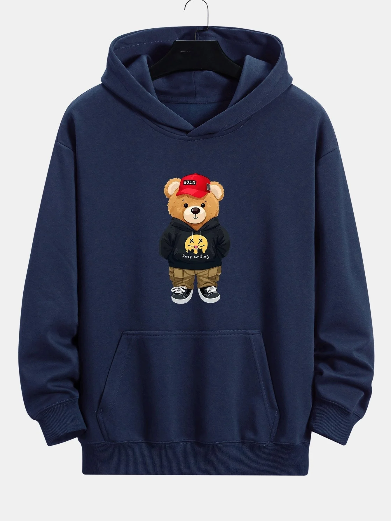 Gideon | Hip Hop Bear Print Relax Fit Hoodie - Image 7