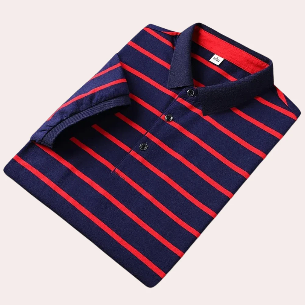 Giles® | Men'S Striped Polo Shirt - Image 4