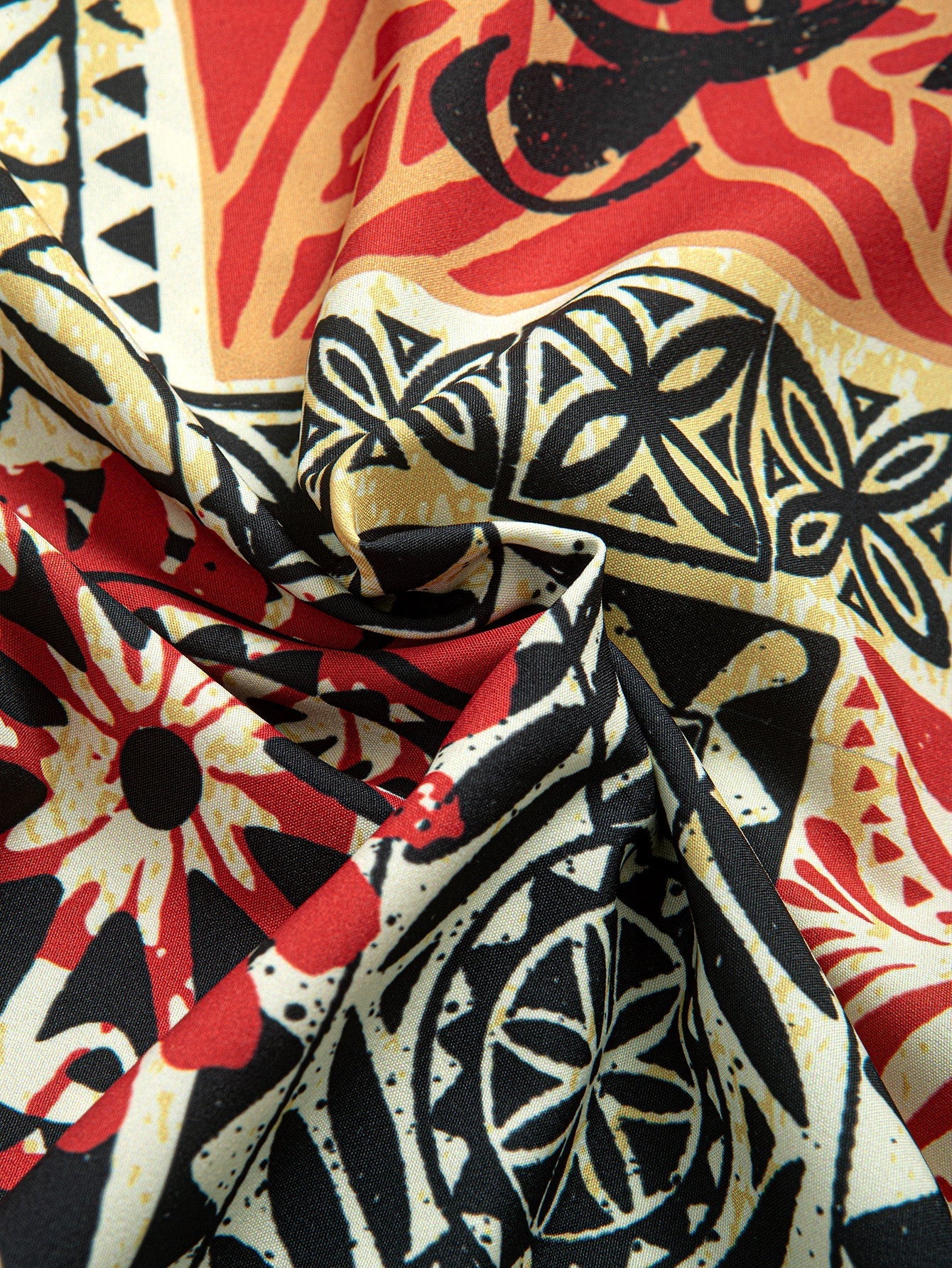 Giordano® | Palm Tree Turtle Ethnic Geometry Print Button Up Shirt & Swim Shorts - Image 9