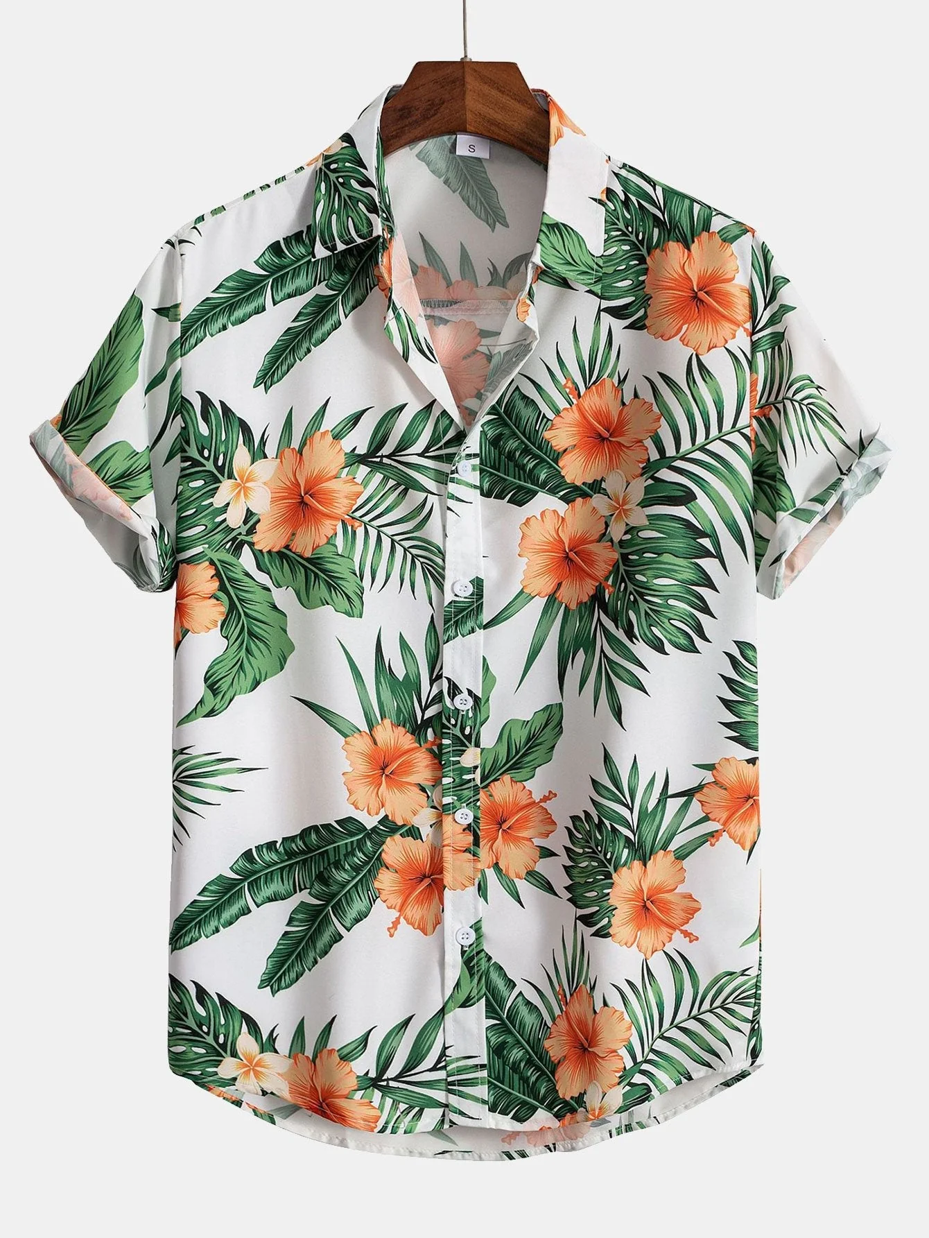 Godofredo® | Tropical Print Button Up Shirt & Swim Shorts - Image 2