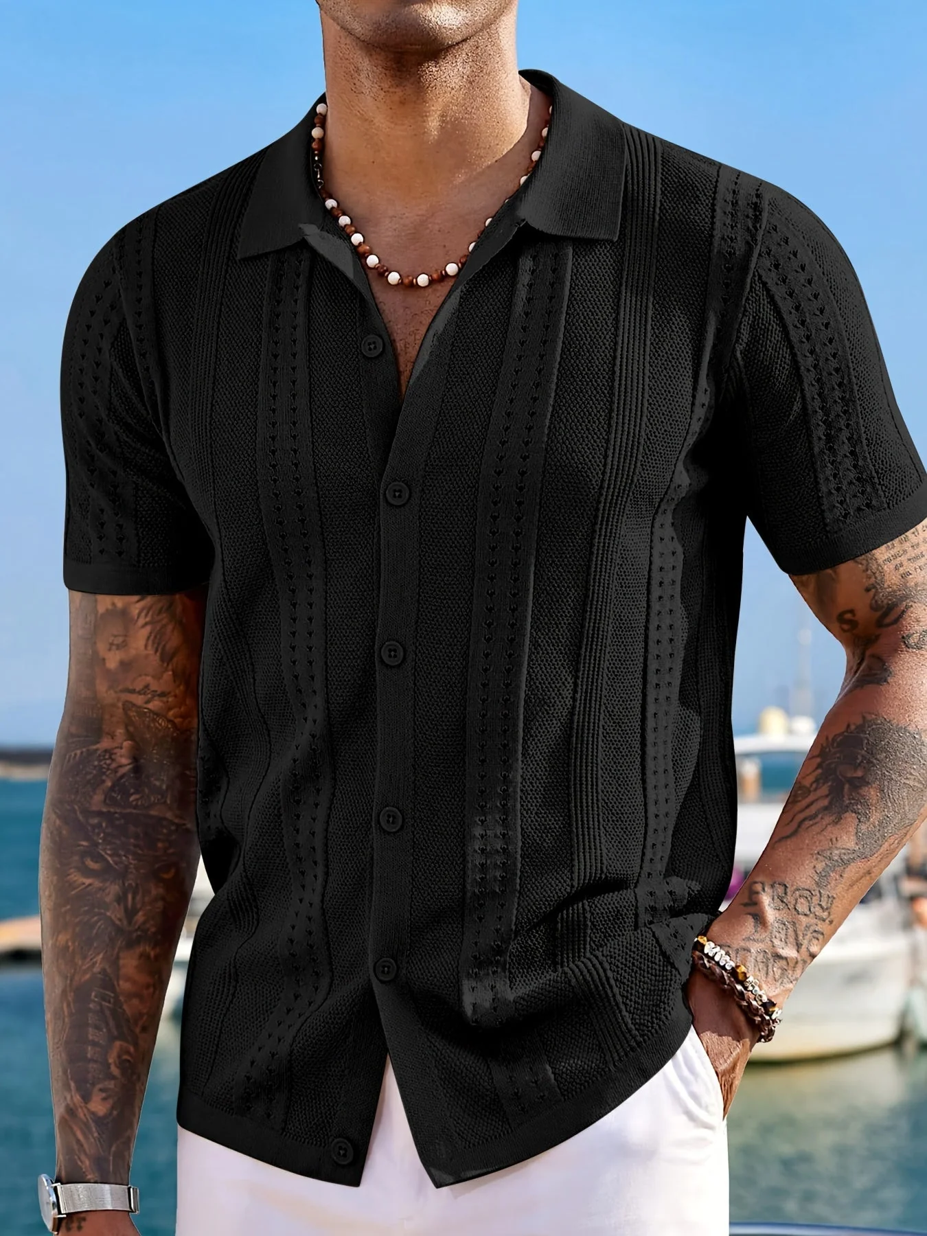 Grant® | Collared Polo Shirt For Fresh And Elegant Comfort - Image 16