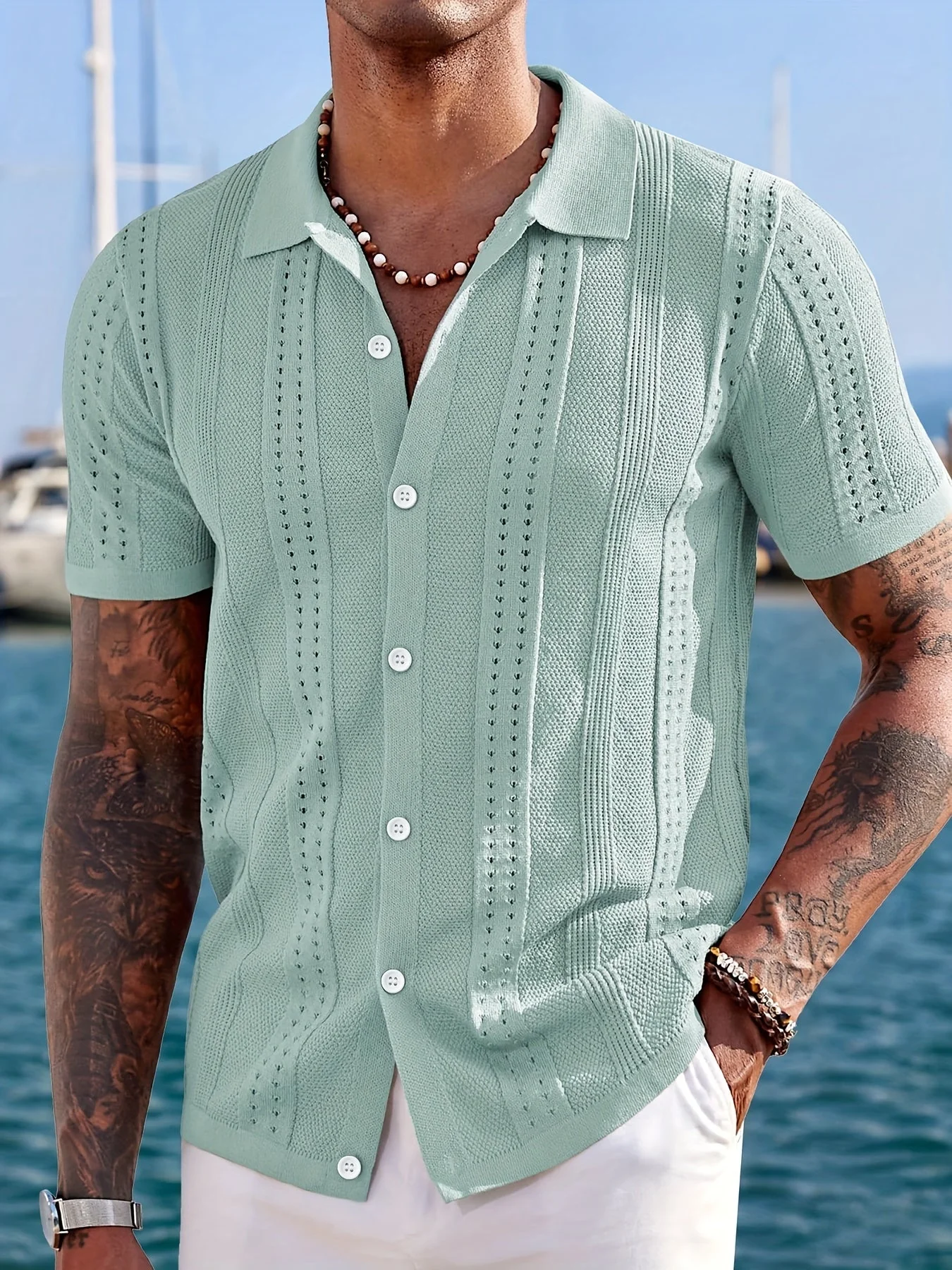 Grant® | Collared Polo Shirt For Fresh And Elegant Comfort - Image 17