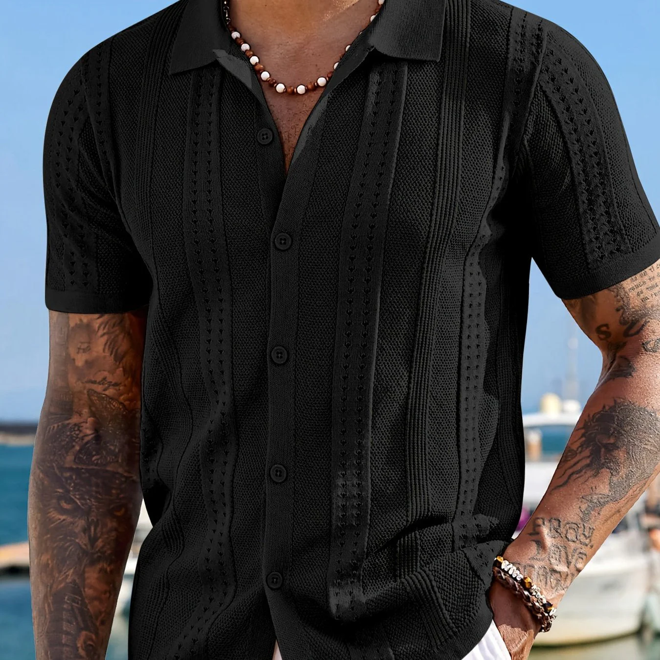 Grant® | Collared Polo Shirt For Fresh And Elegant Comfort - Image 3