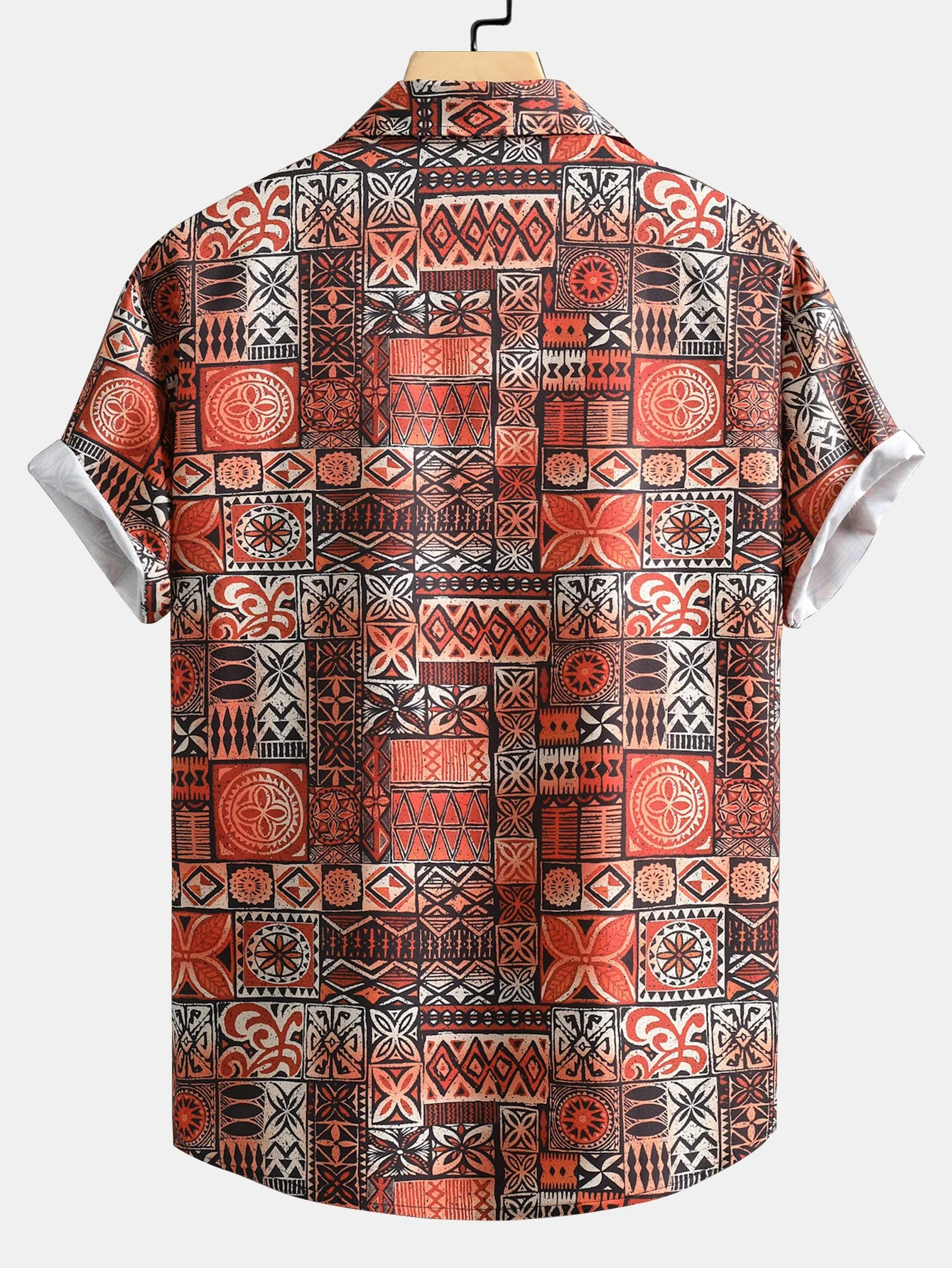 Greg® | Tile Patchwork Print Button Up Shirt - Image 4