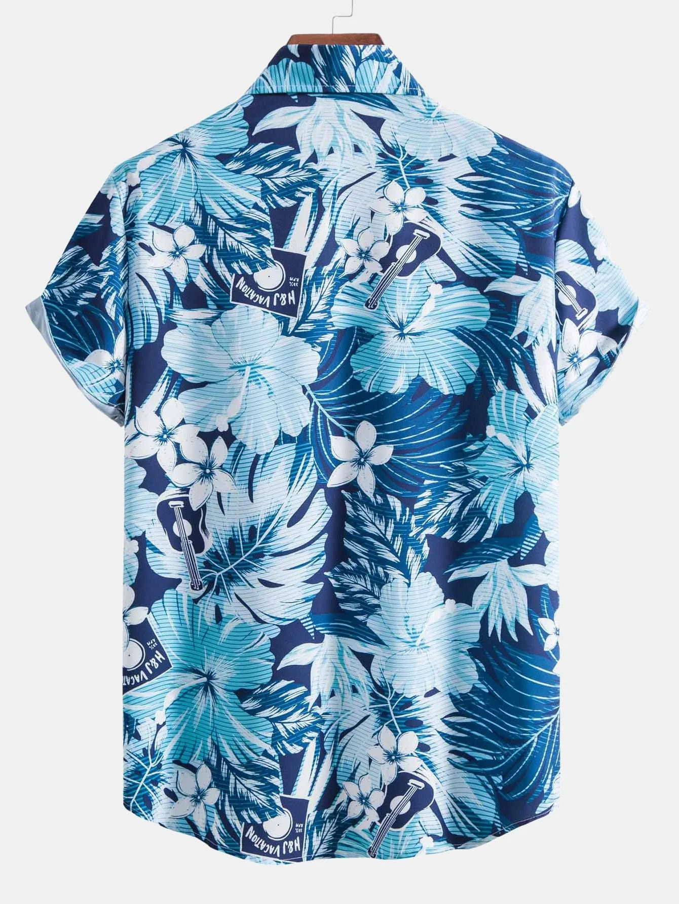 Gregorio® | Tropical Flowers Print Button Up Shirt - Image 2