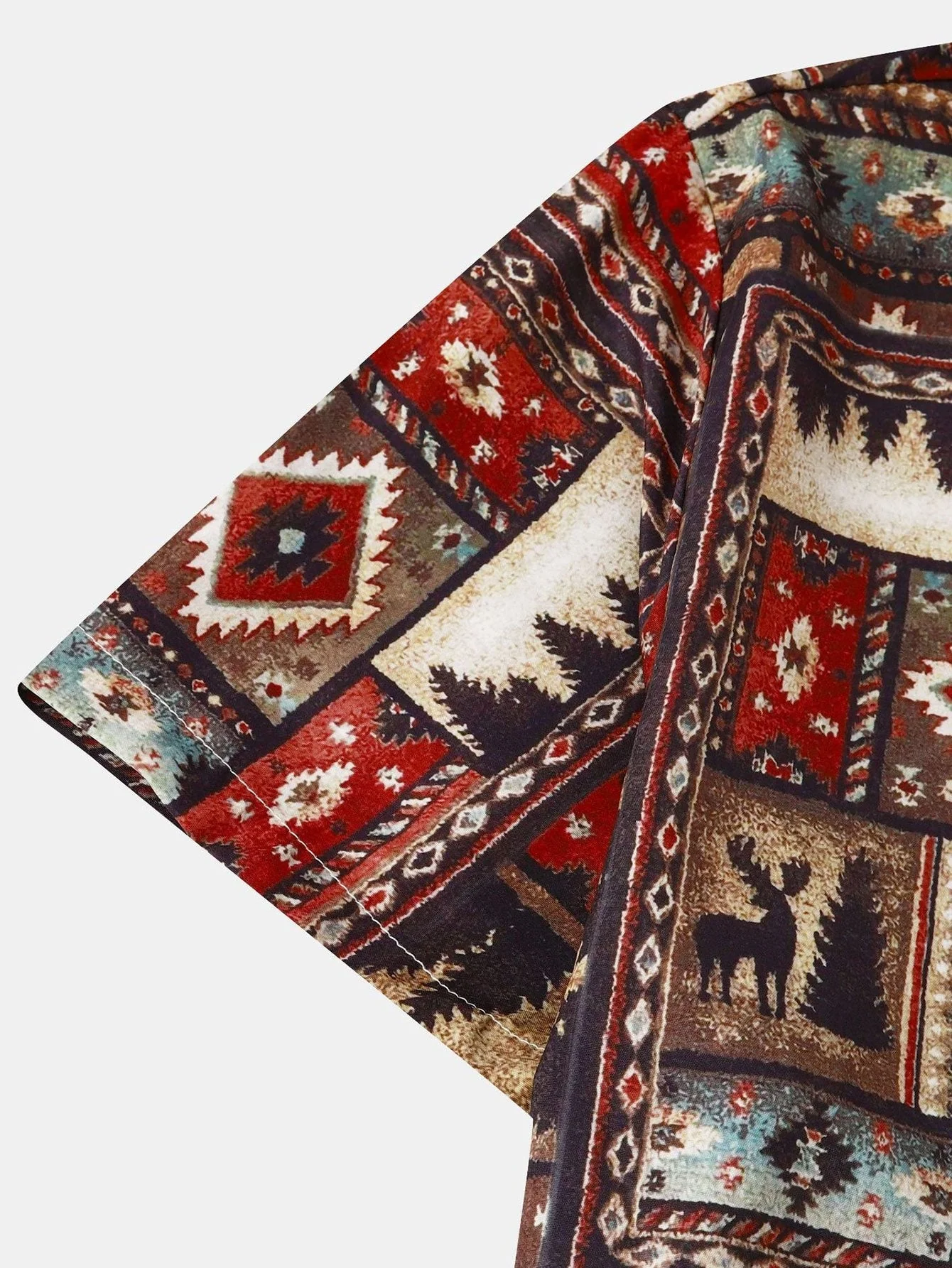 Guido® | Aztec Patch Print Shirt - Image 4