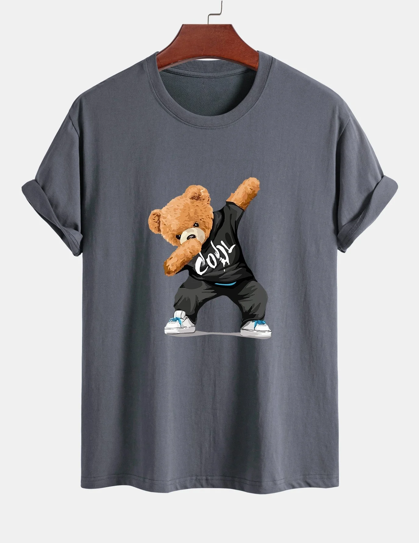 Guido® | Cool Bear Print Cotton T-Shirt - Image 5