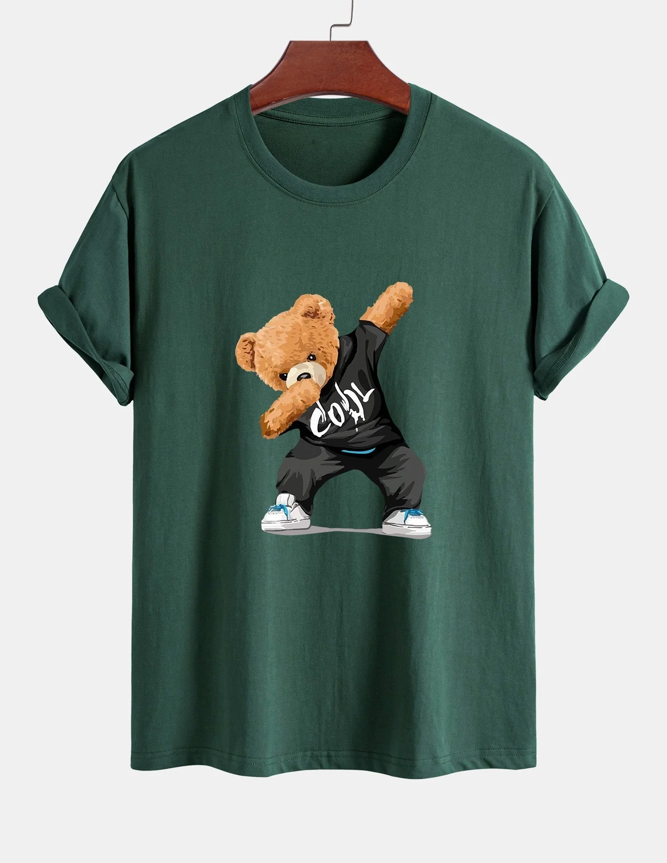 Guido® | Cool Bear Print Cotton T-Shirt - Image 6