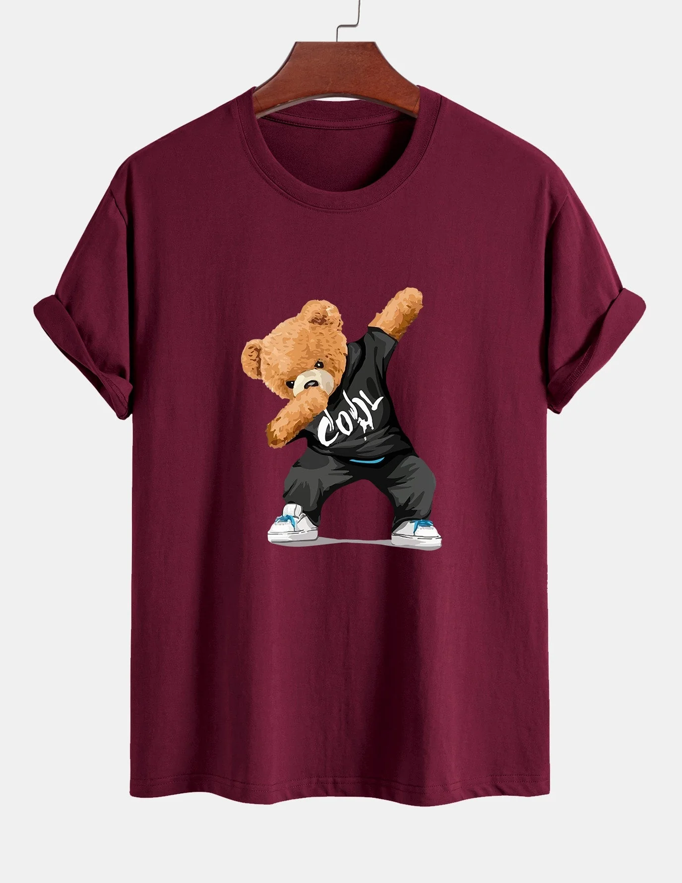 Guido® | Cool Bear Print Cotton T-Shirt - Image 7