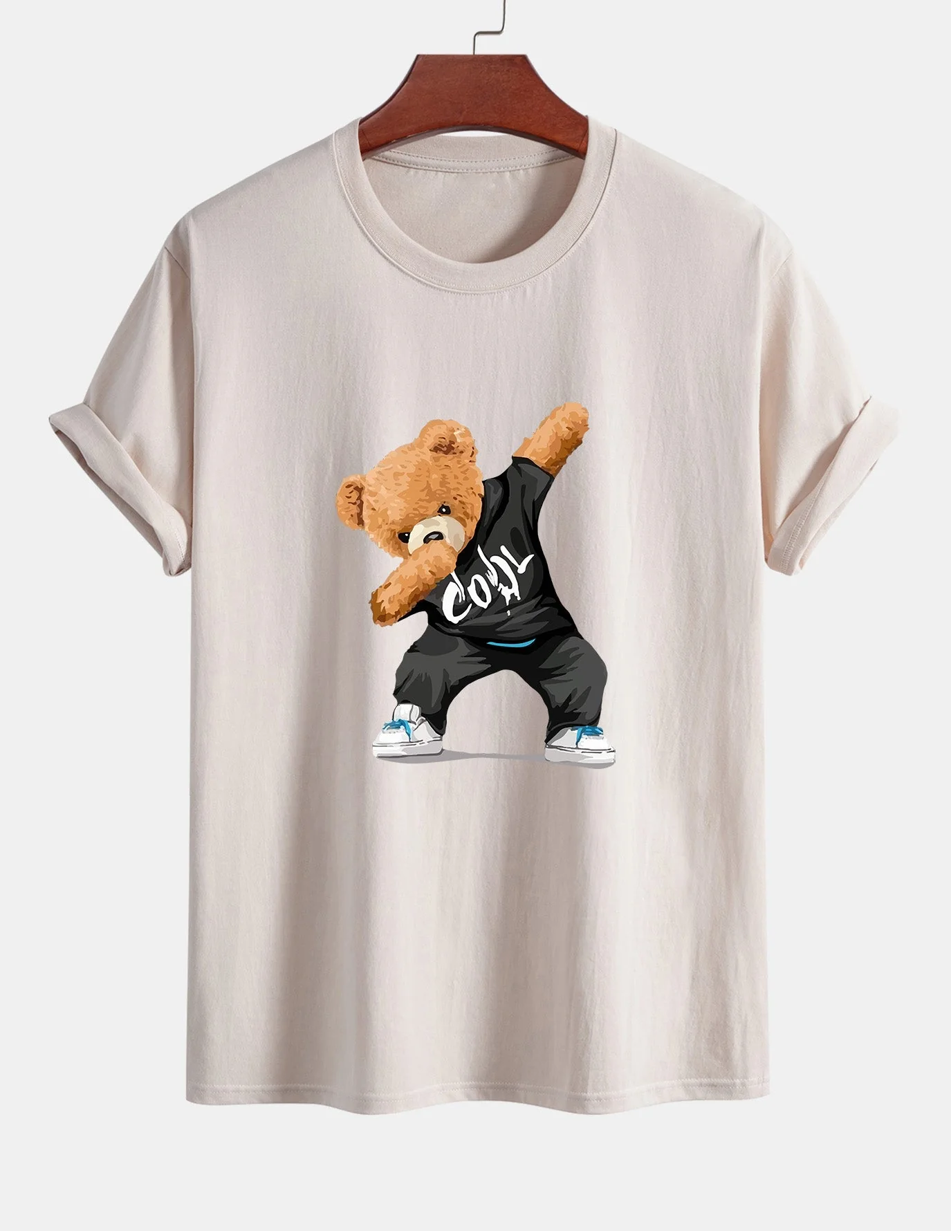 Guido® | Cool Bear Print Cotton T-Shirt - Image 9