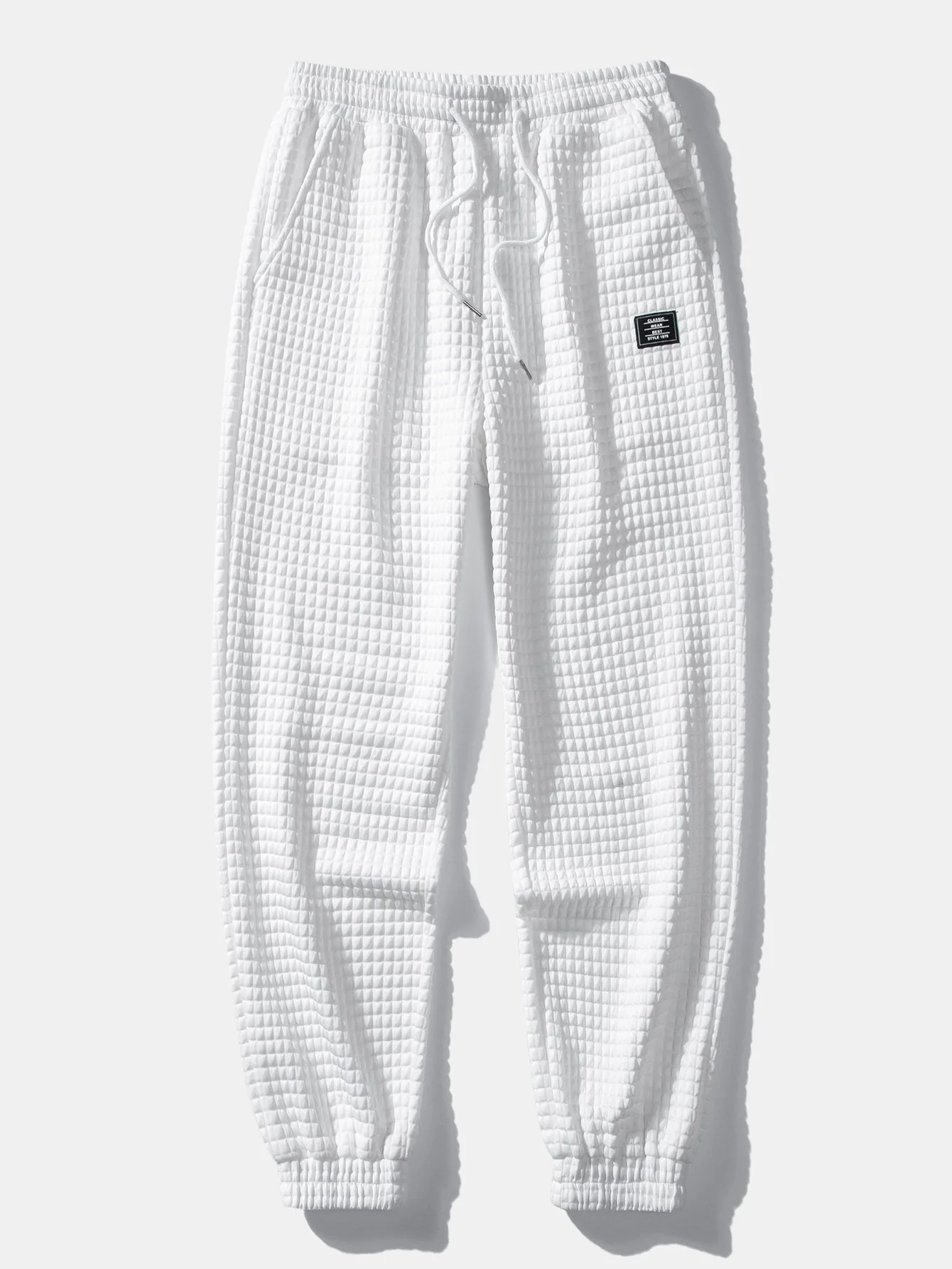 Gustavo® | Drawstring Waffle Jogger Pants - Image 3