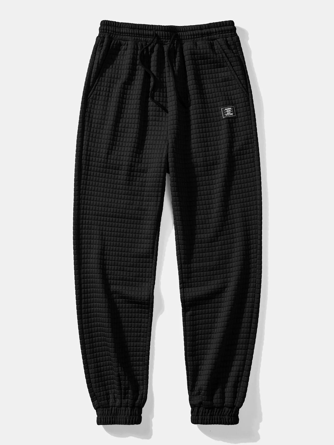 Gustavo® | Drawstring Waffle Jogger Pants - Image 5