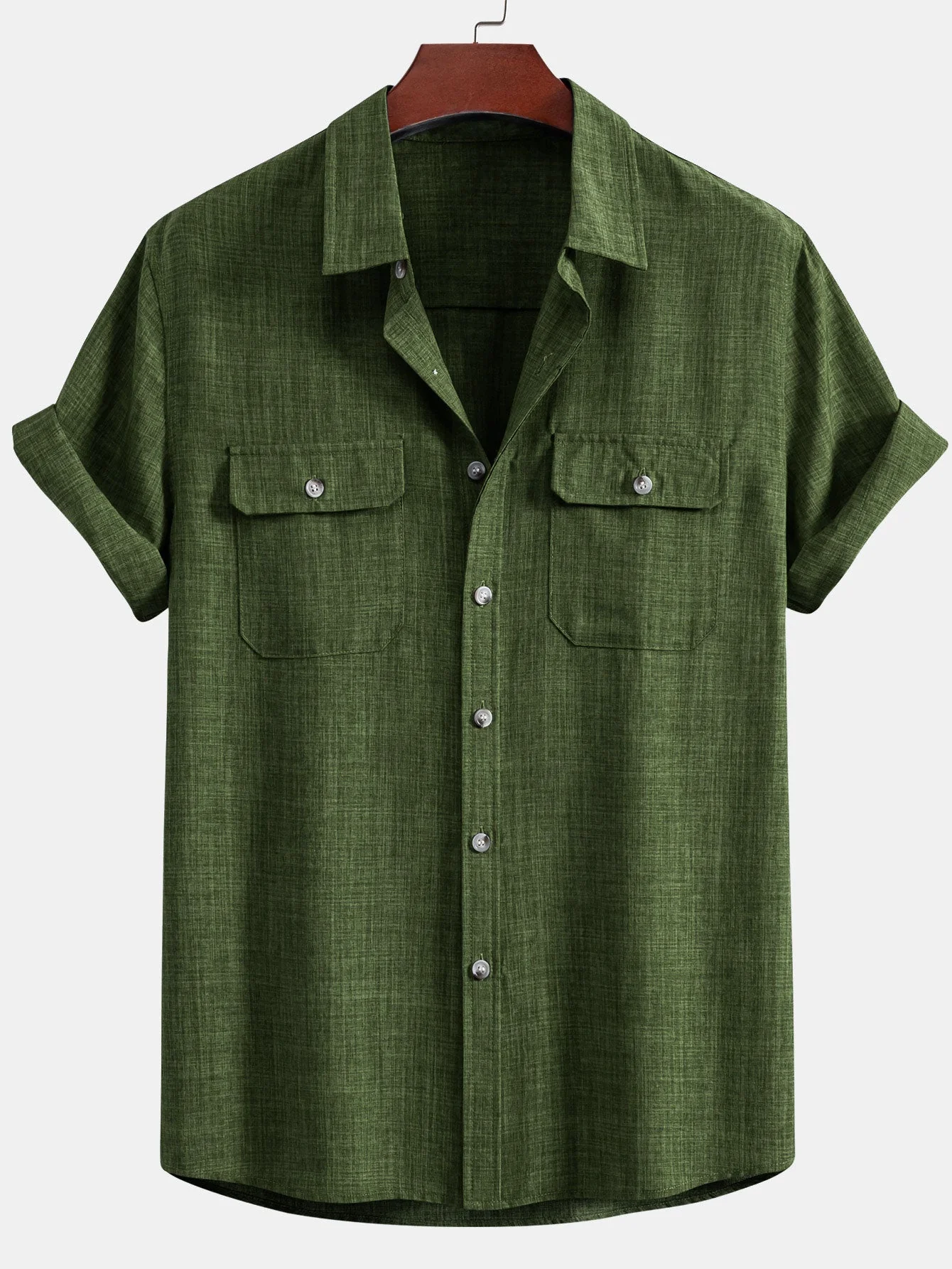 Hadley® | Textured Button Up Shirt With Two Pockets - Image 5
