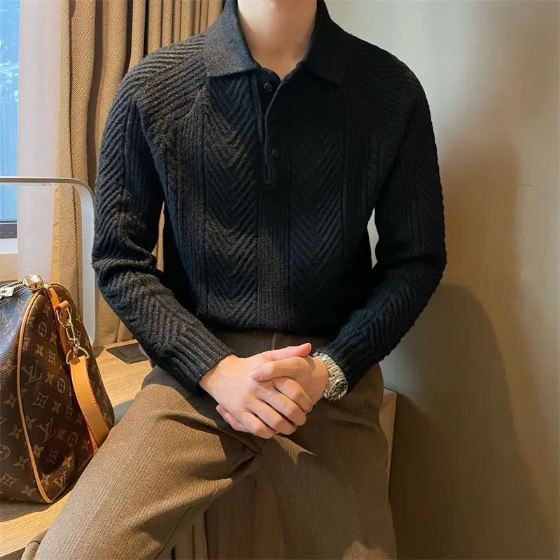 Hadrian® | Collar Long Sleeve Sweater - Image 6