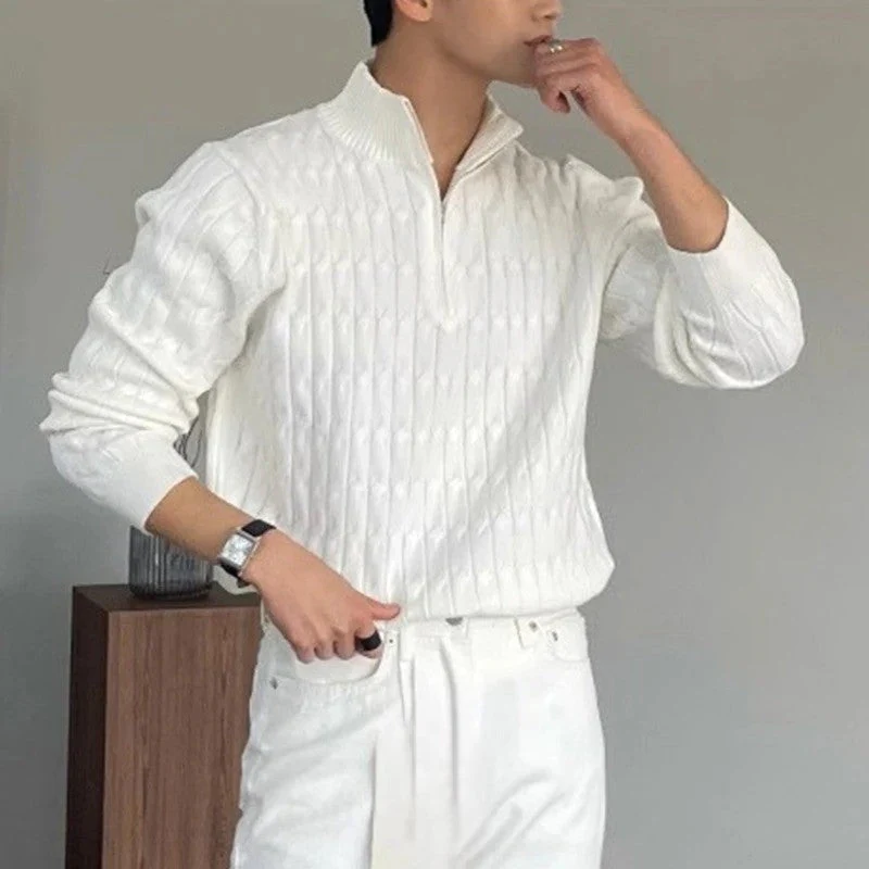 Hal® | Zipped Jacquard Sweater