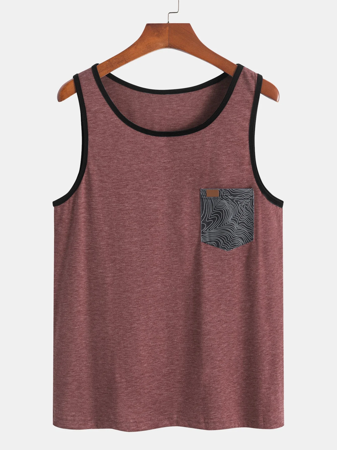 Harold® | Tank Top With Wave Pattern Pocket - Image 11
