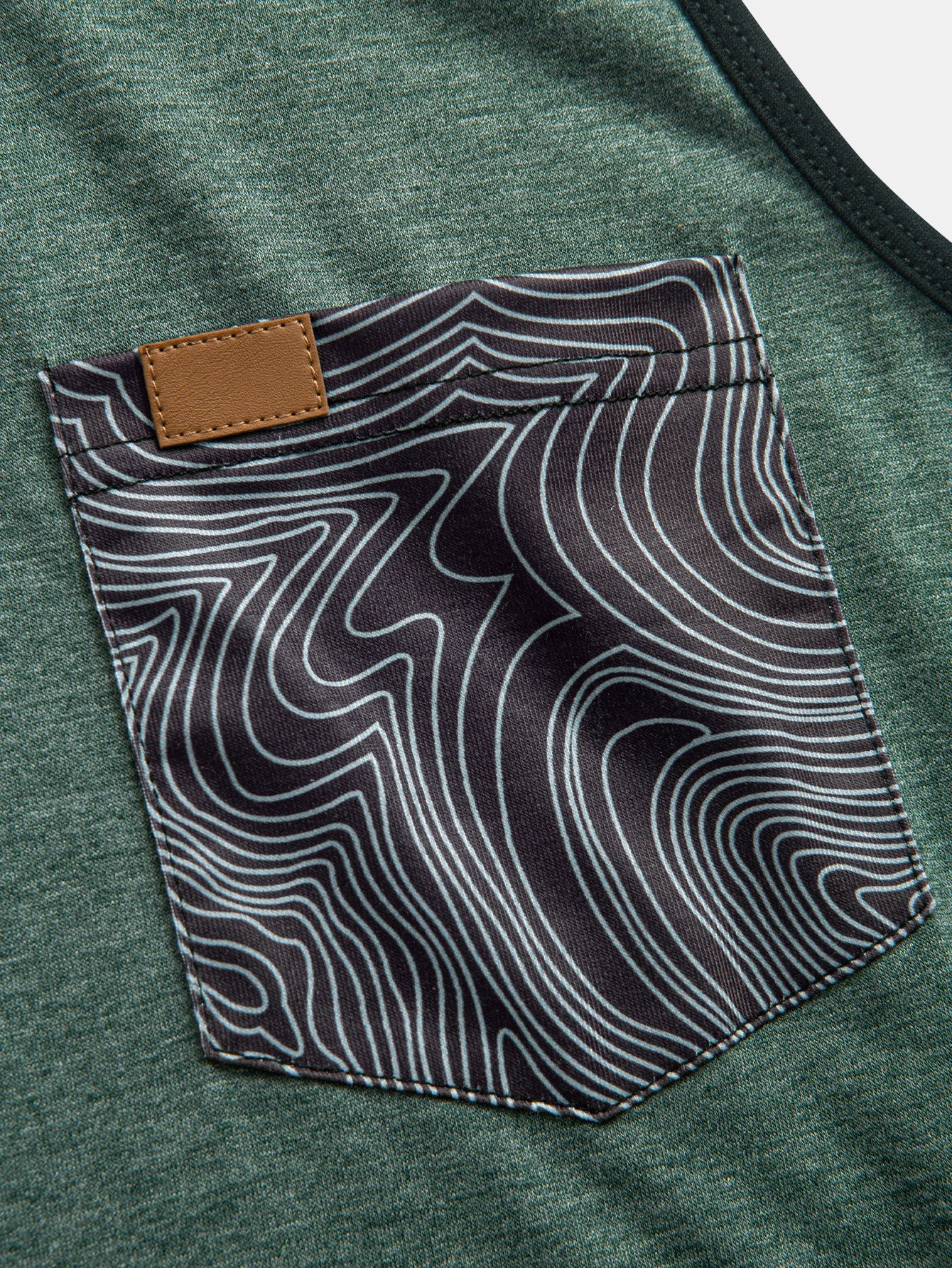 Harold® | Tank Top With Wave Pattern Pocket - Image 15