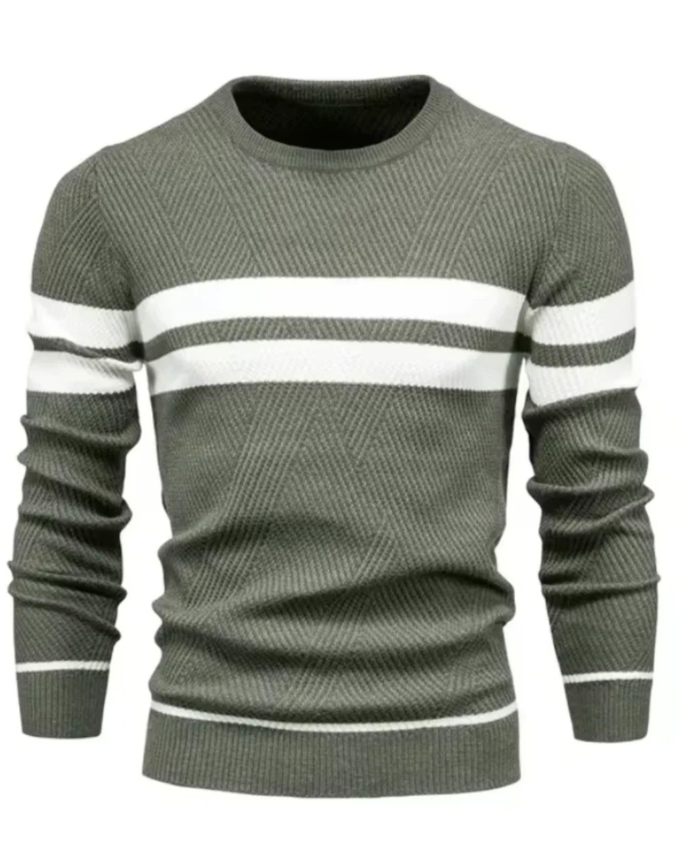 Hawke | Stylish Men's Sweater With Stripes - Image 3