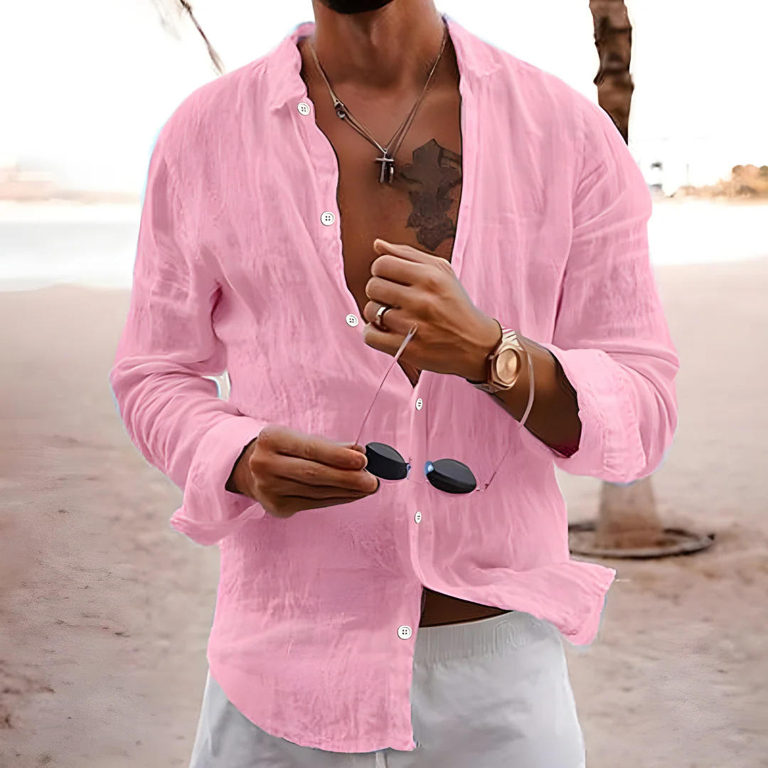 Hello Natural Cotton Summer Shirt - Image 9