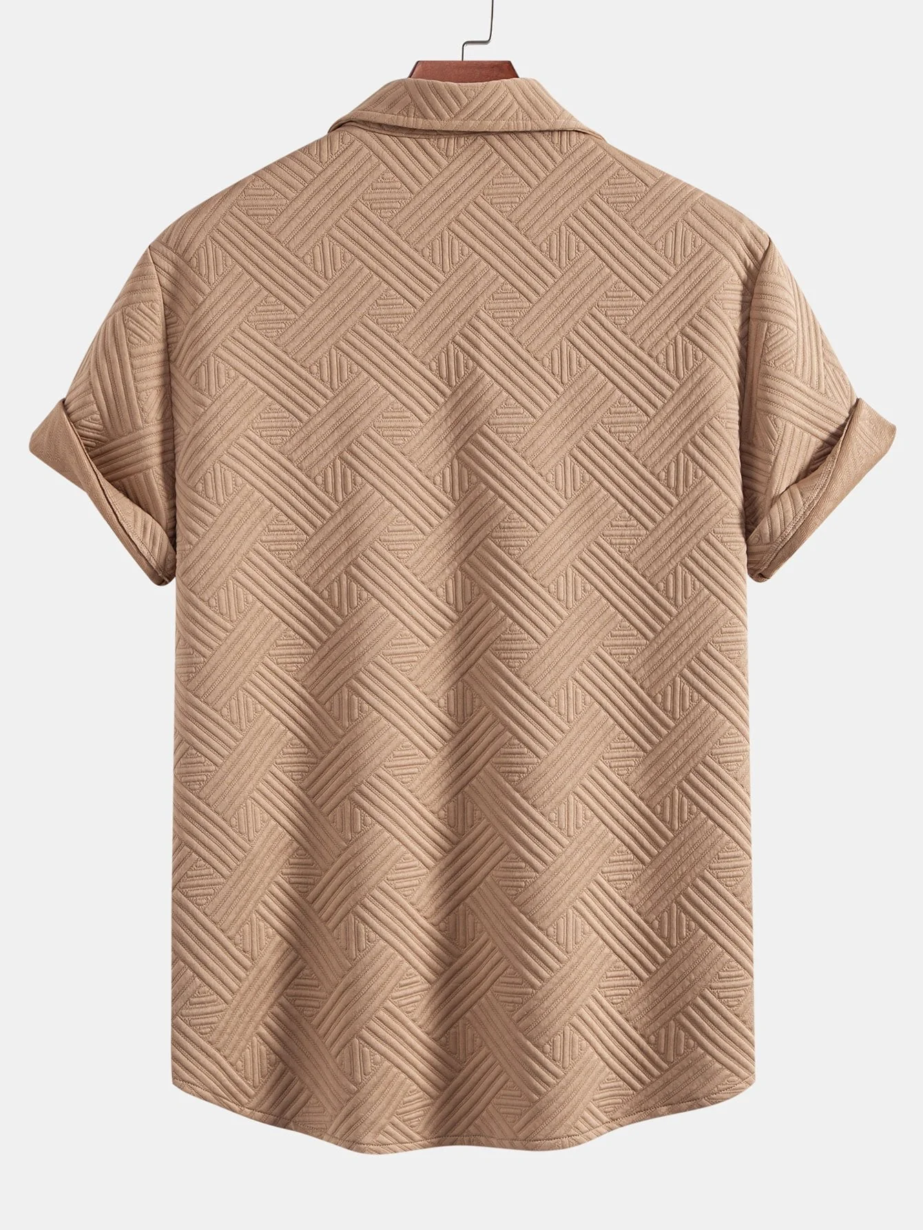 Henry® | Texture Jacquard Button Up Shirt & Shorts - Image 3