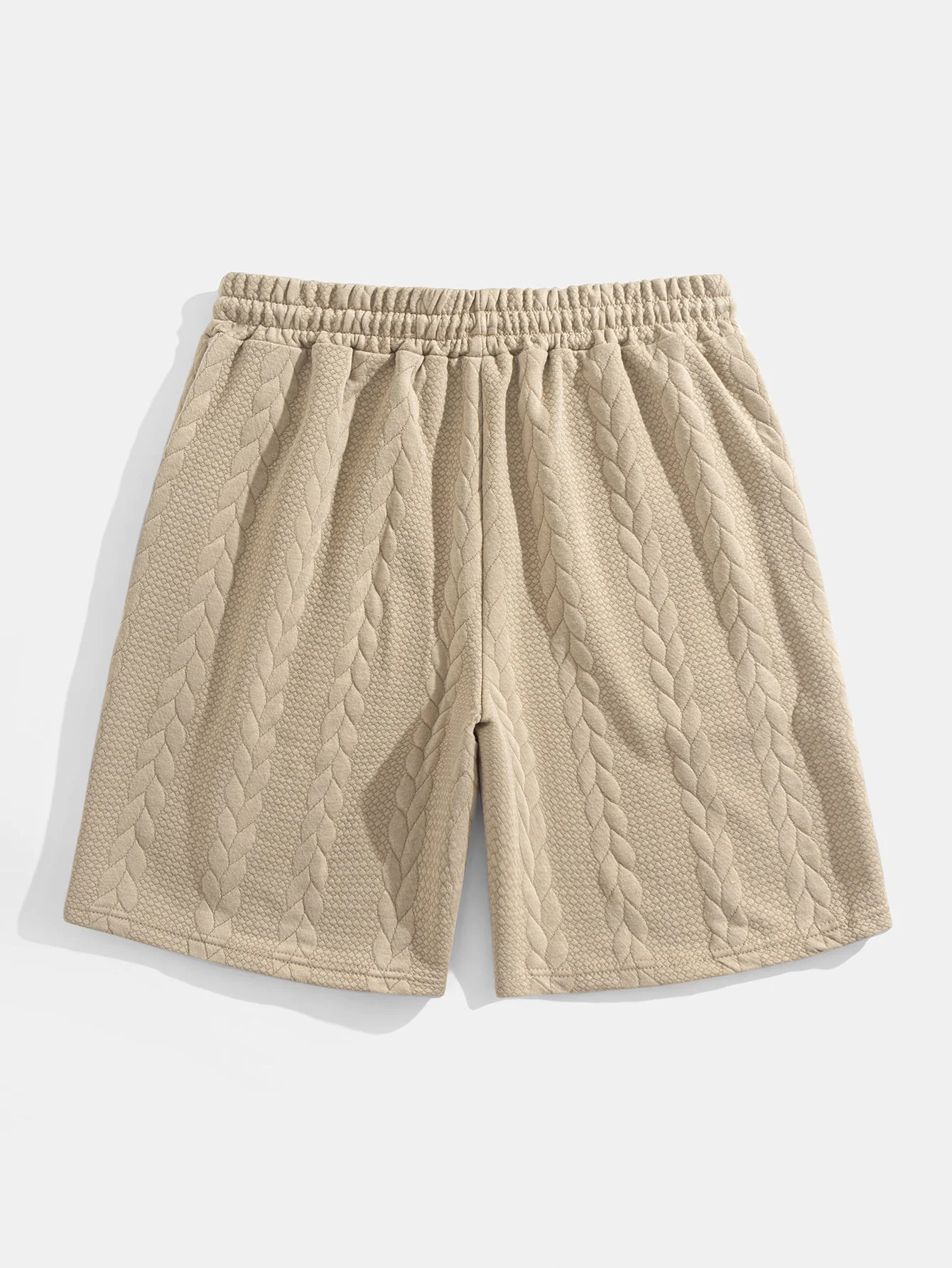 Heraclio® | Relax Fit Mid-Length Sleeve Twist Jacquard T-Shirt & Shorts - Image 12