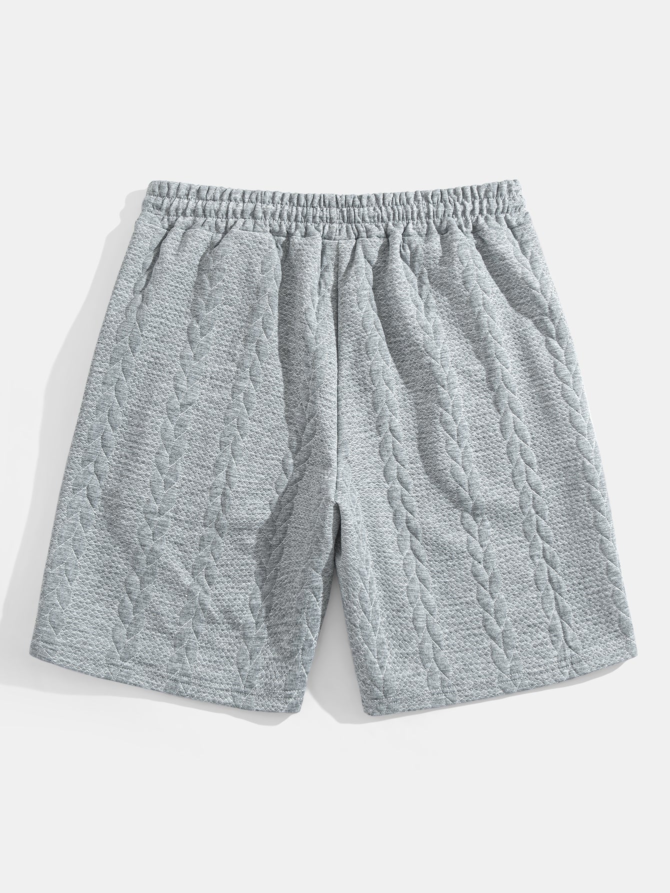 Heraclio® | Relax Fit Mid-Length Sleeve Twist Jacquard T-Shirt & Shorts - Image 18