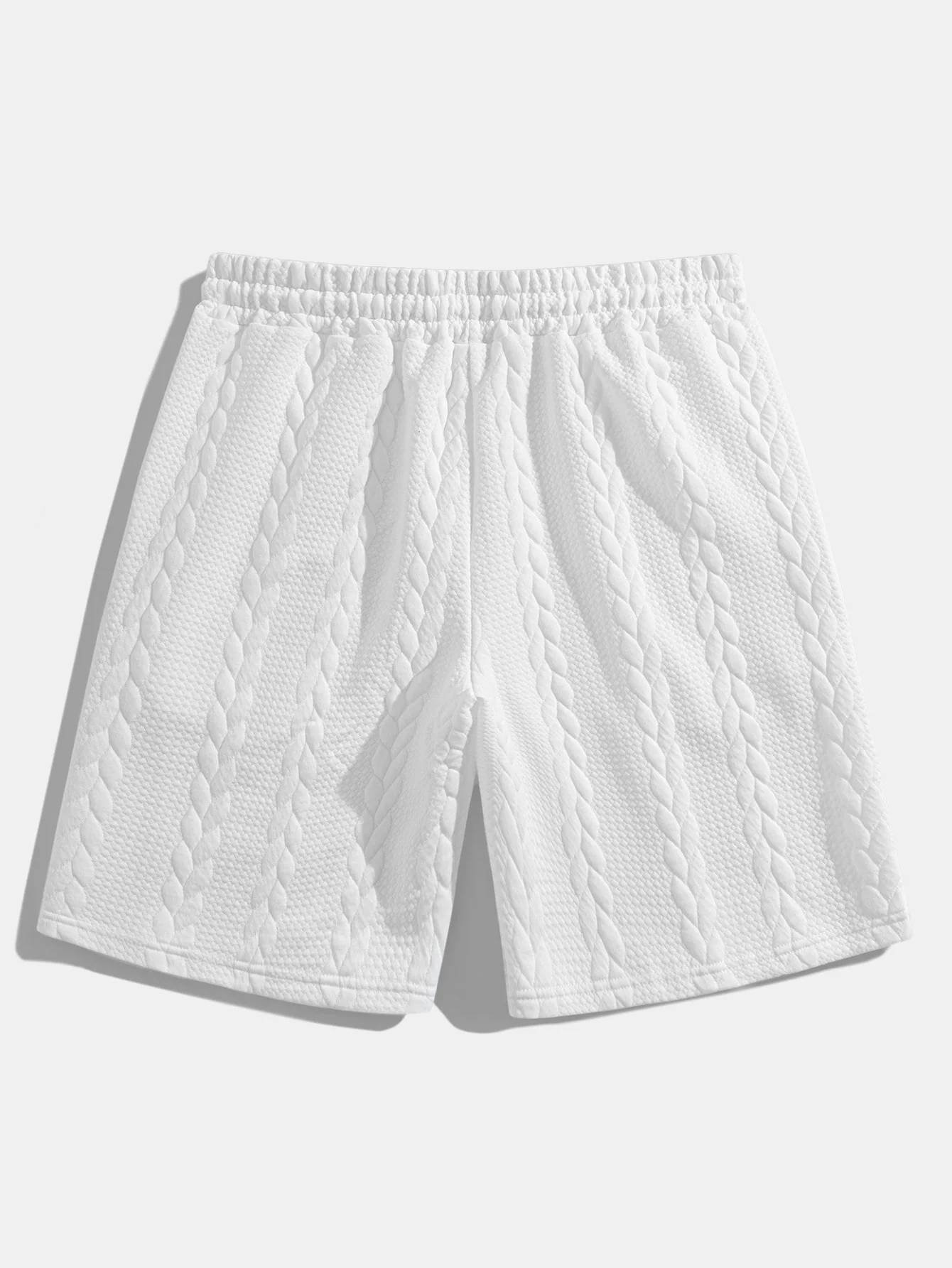 Heraclio® | Relax Fit Mid-Length Sleeve Twist Jacquard T-Shirt & Shorts - Image 8