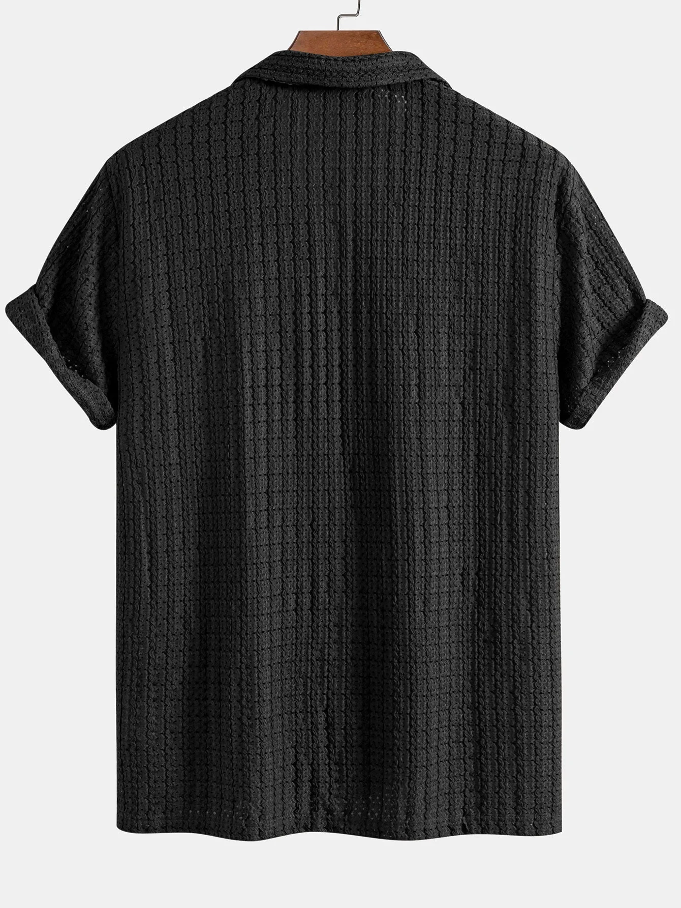 Herbert® | Texture Jacquard Cuban Shirt & Straight Leg Linen Pants - Image 10
