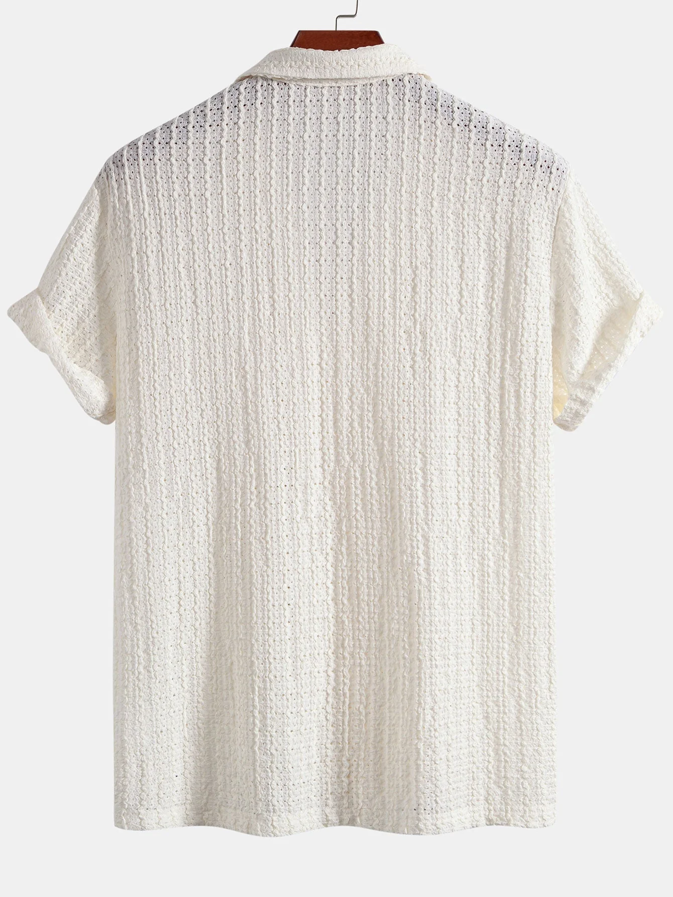 Herbert® | Texture Jacquard Cuban Shirt & Straight Leg Linen Pants - Image 8