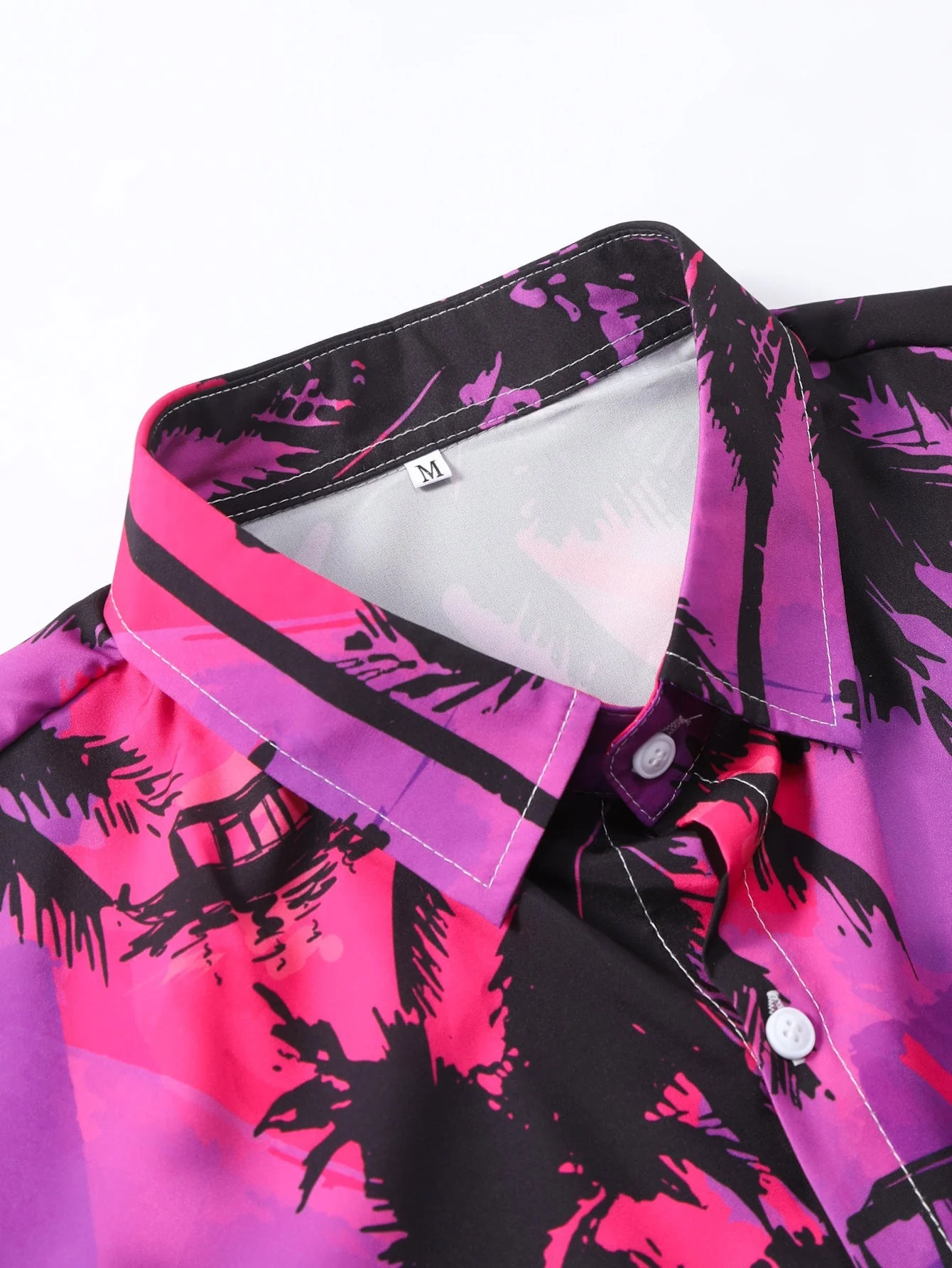 Hermenegildo® | Palm Tree Print Button Up Shirt & Swim Shorts - Image 7