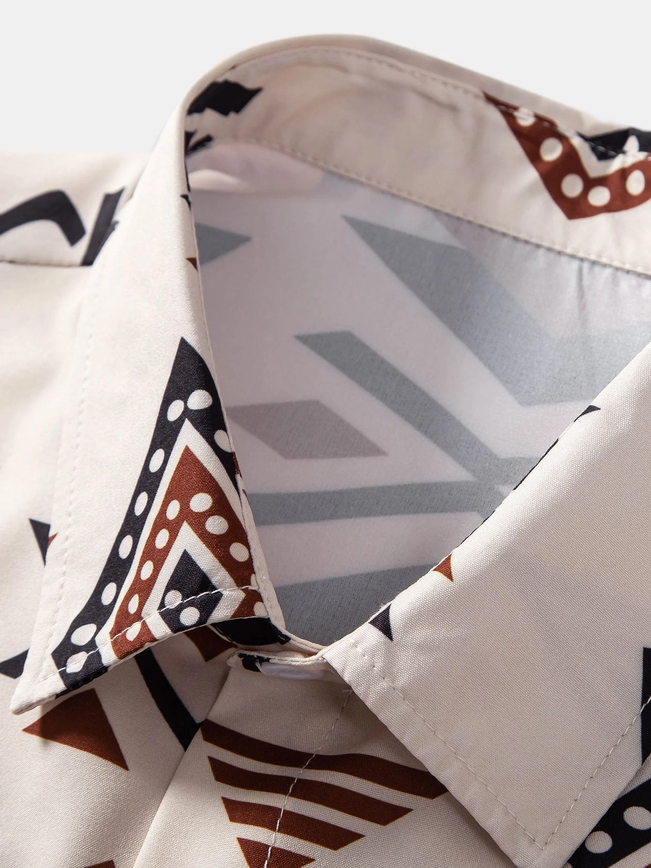 Hermes® | Aztec Geometric Print Shirt & Swim Shorts - Image 10