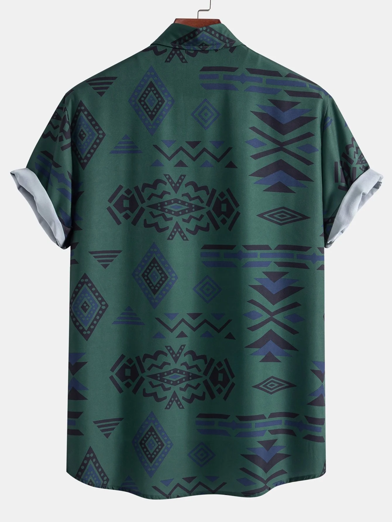 Hermes® | Aztec Geometric Print Shirt & Swim Shorts - Image 9
