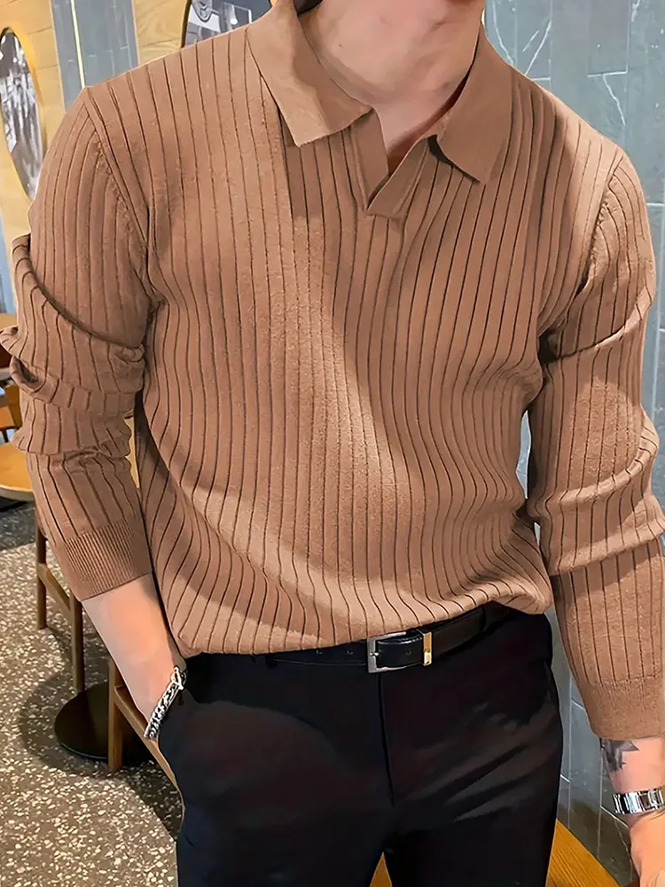 Hermes® | Long Sleeve Ribbed Polo - Image 7