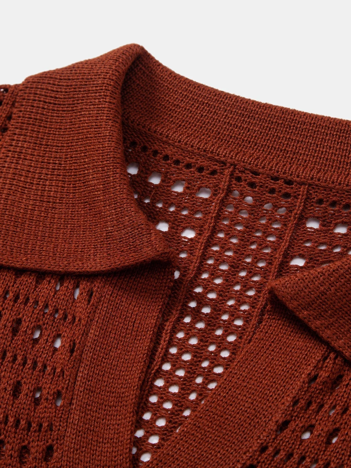 hola POLO A V IN CROCHET & PANTALONI IN LINO WITH GAMBA DRITTA - Image 20