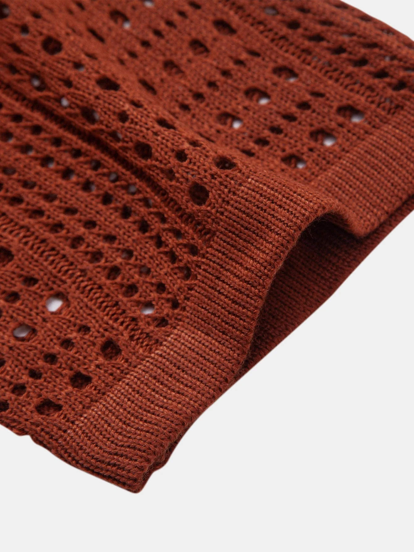 hola POLO A V IN CROCHET & PANTALONI IN LINO WITH GAMBA DRITTA - Image 22