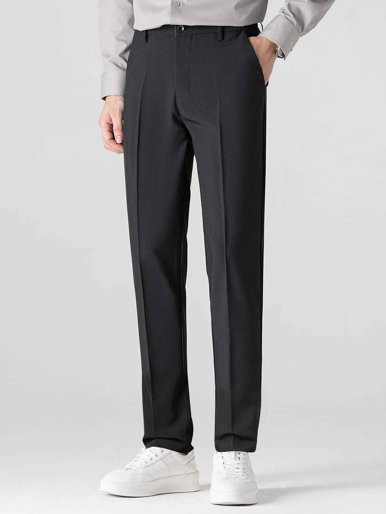 hola STRIPED LONG SLEEVE BUTTON-DOWN SHIRT & SLIM FIT SKINNY LEG PANTS - Image 21