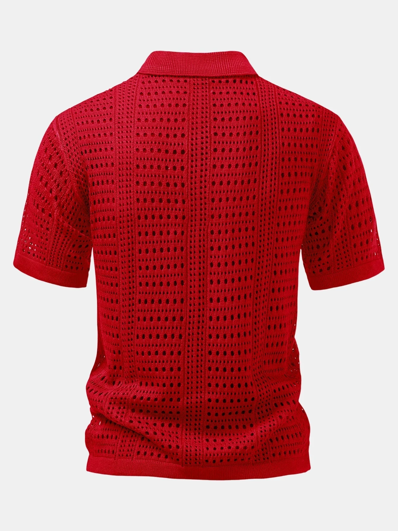 hola V-NECK KNITTED POLO - Image 4