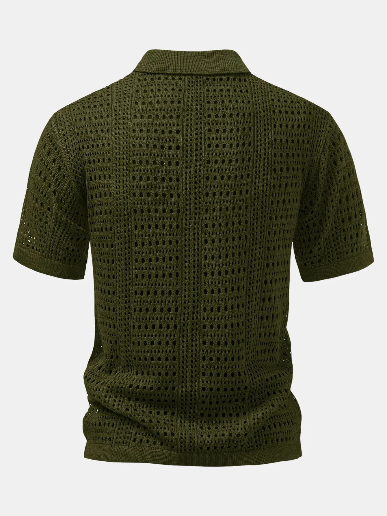 hola V-NECK KNITTED POLO - Image 8