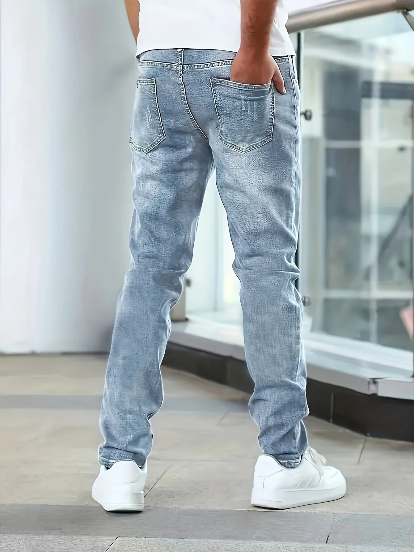 Hugh® | Straight Leg Stretch Jeans - Image 6
