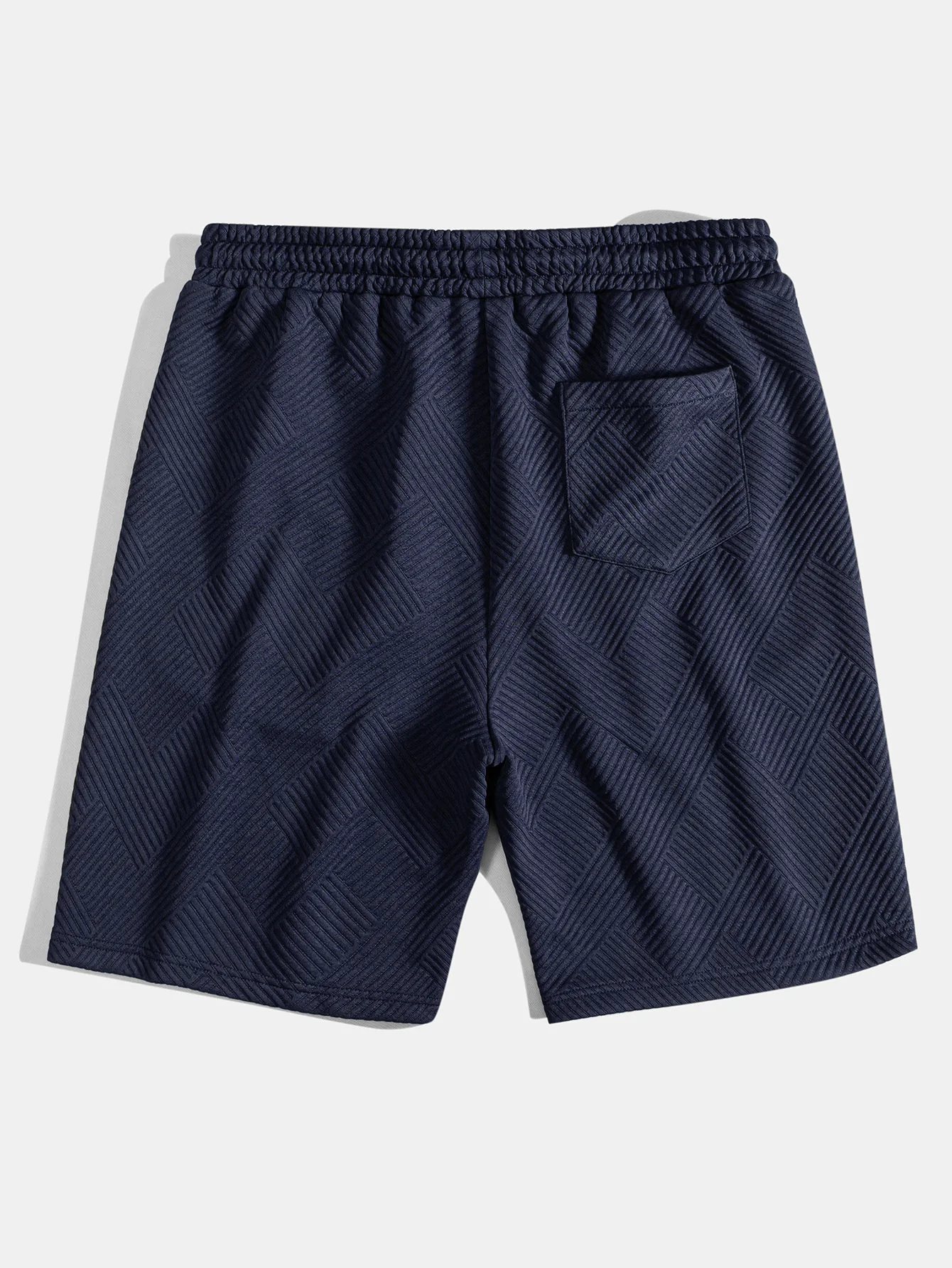 Hyginus | Striped Jacquard Drawstring Shorts - Image 6