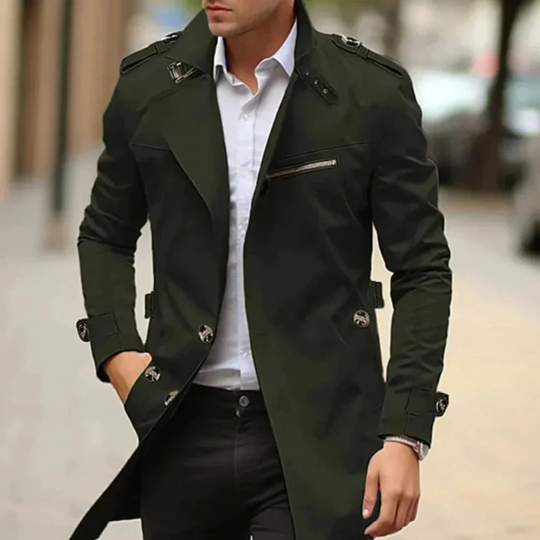 Iago® | Chic Trench Coat For Men - Image 3