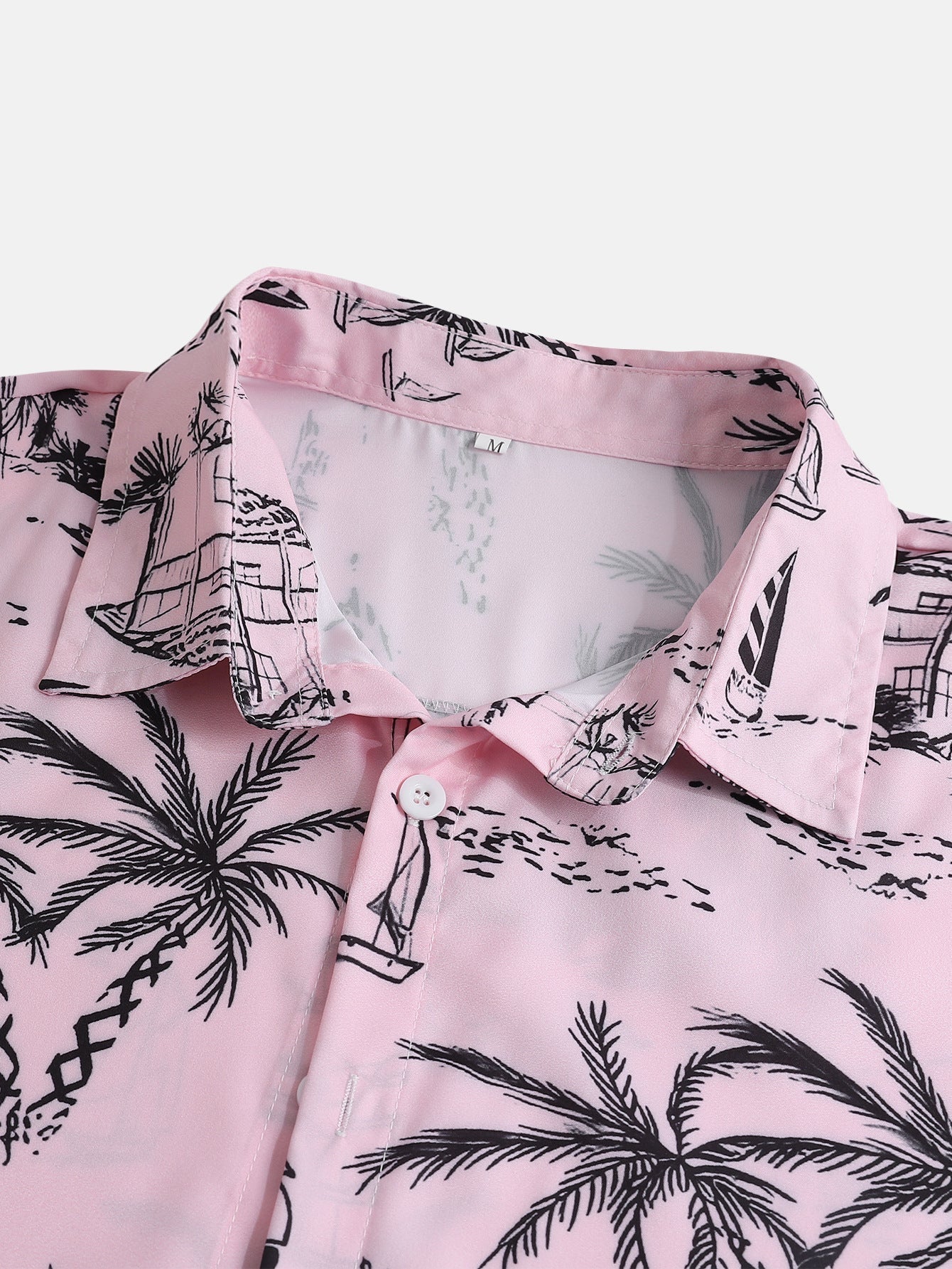 Iago® | Palm Tree Sailboat Print Button Up Shirt - Image 5