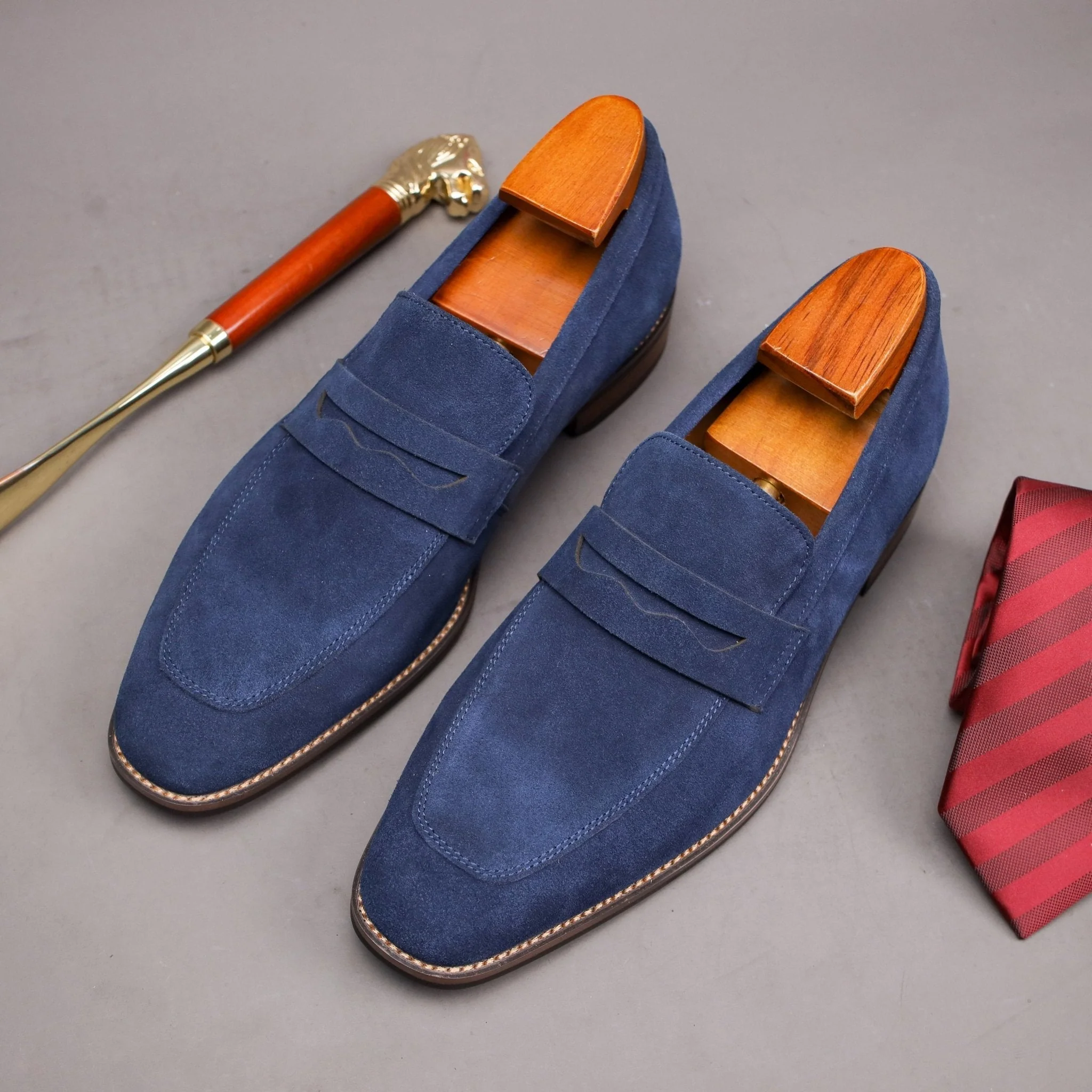 Iago | Modern Penny Loafers for Men – Suede Slip-On Style - Image 4