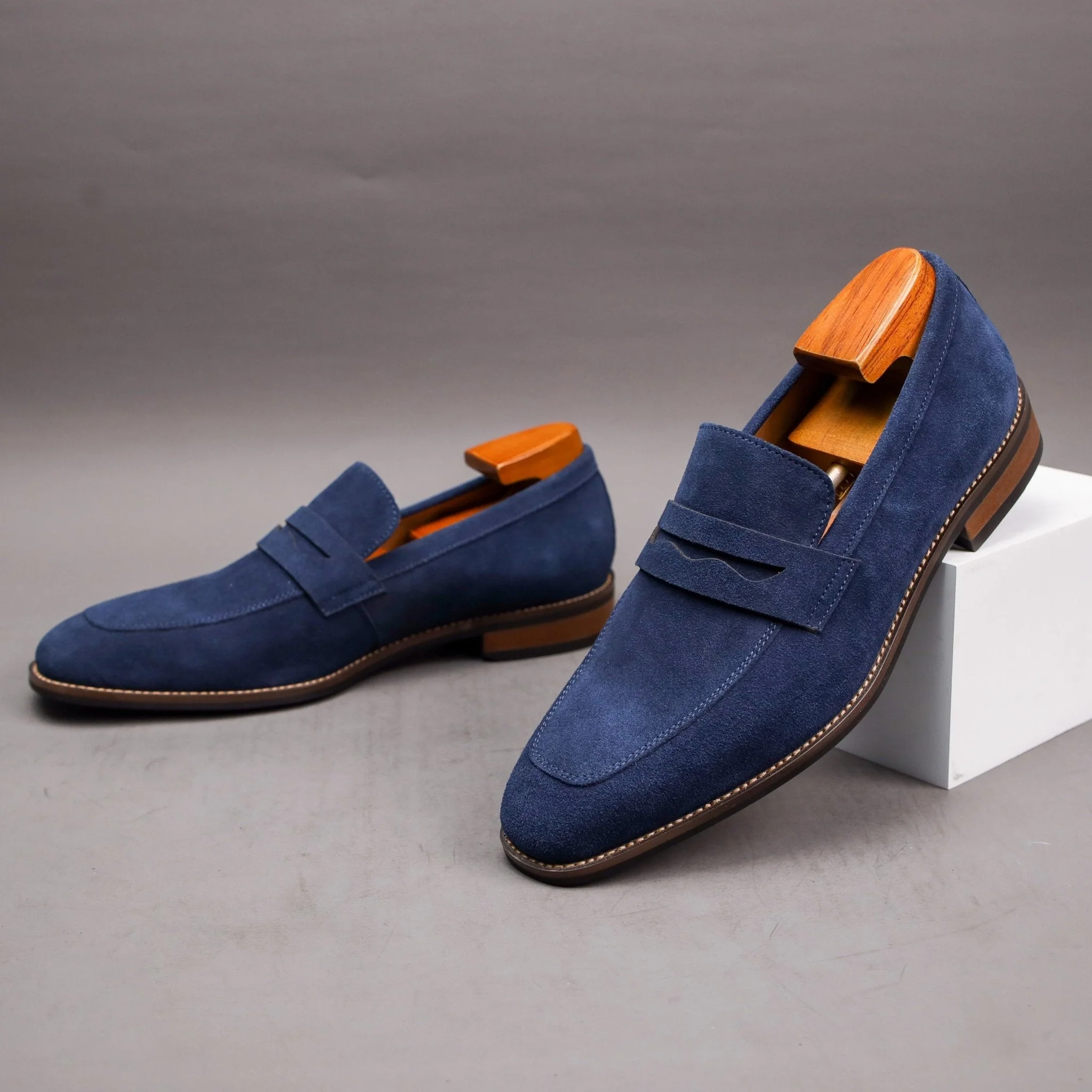 Iago | Modern Penny Loafers for Men – Suede Slip-On Style - Image 6