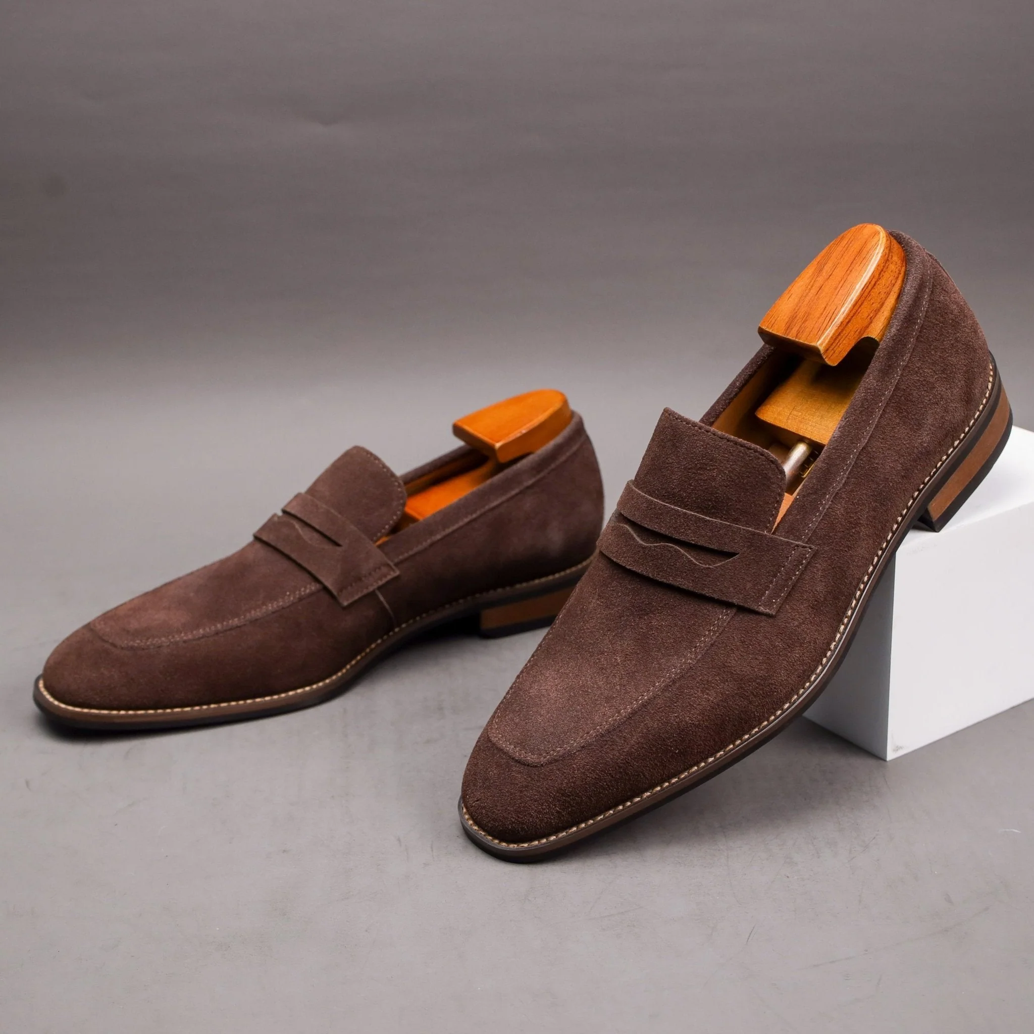 Iago | Modern Penny Loafers for Men – Suede Slip-On Style - Image 8