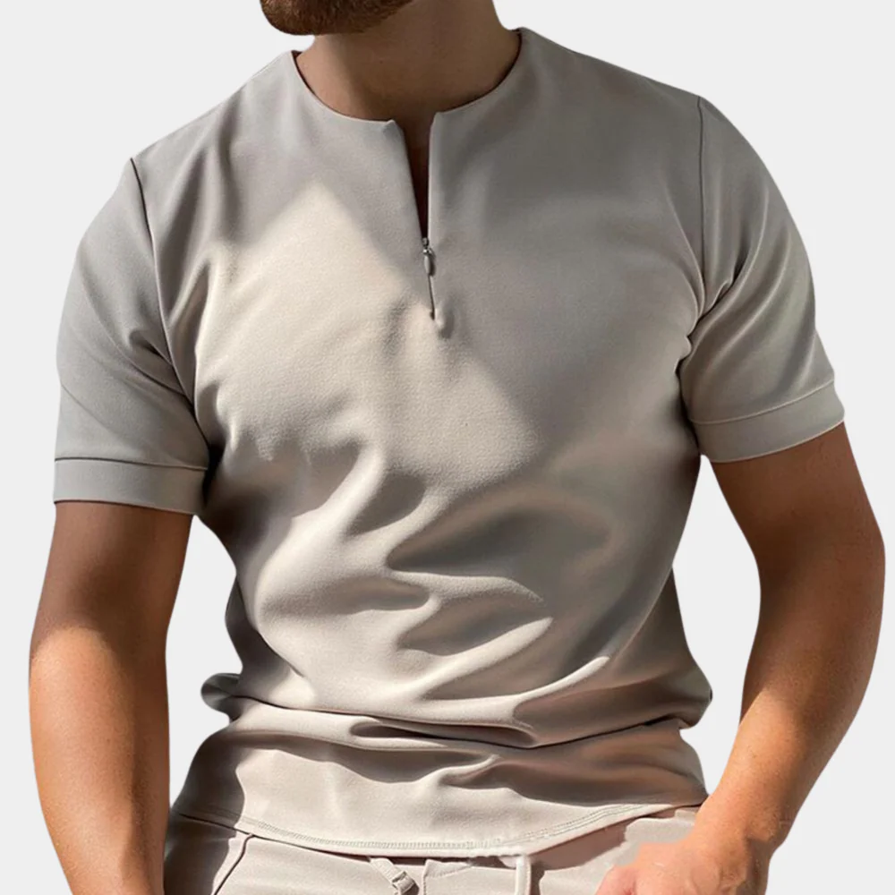Idris® | Casual Men'S Shirt With Zip - Image 2