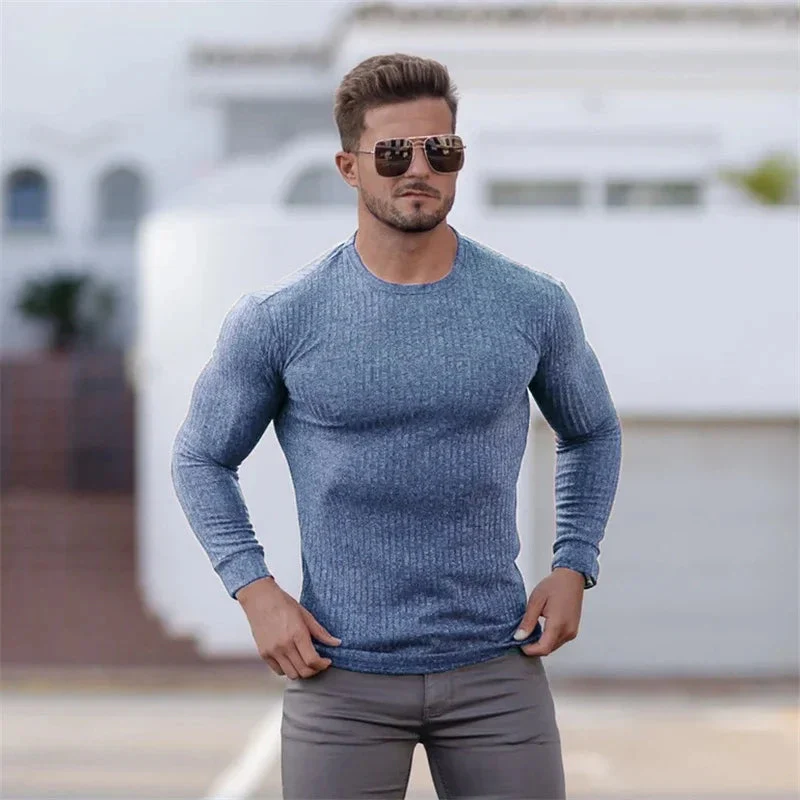 Ilbert® | Fashionable Sweater For Men In Muscle Design - Image 3